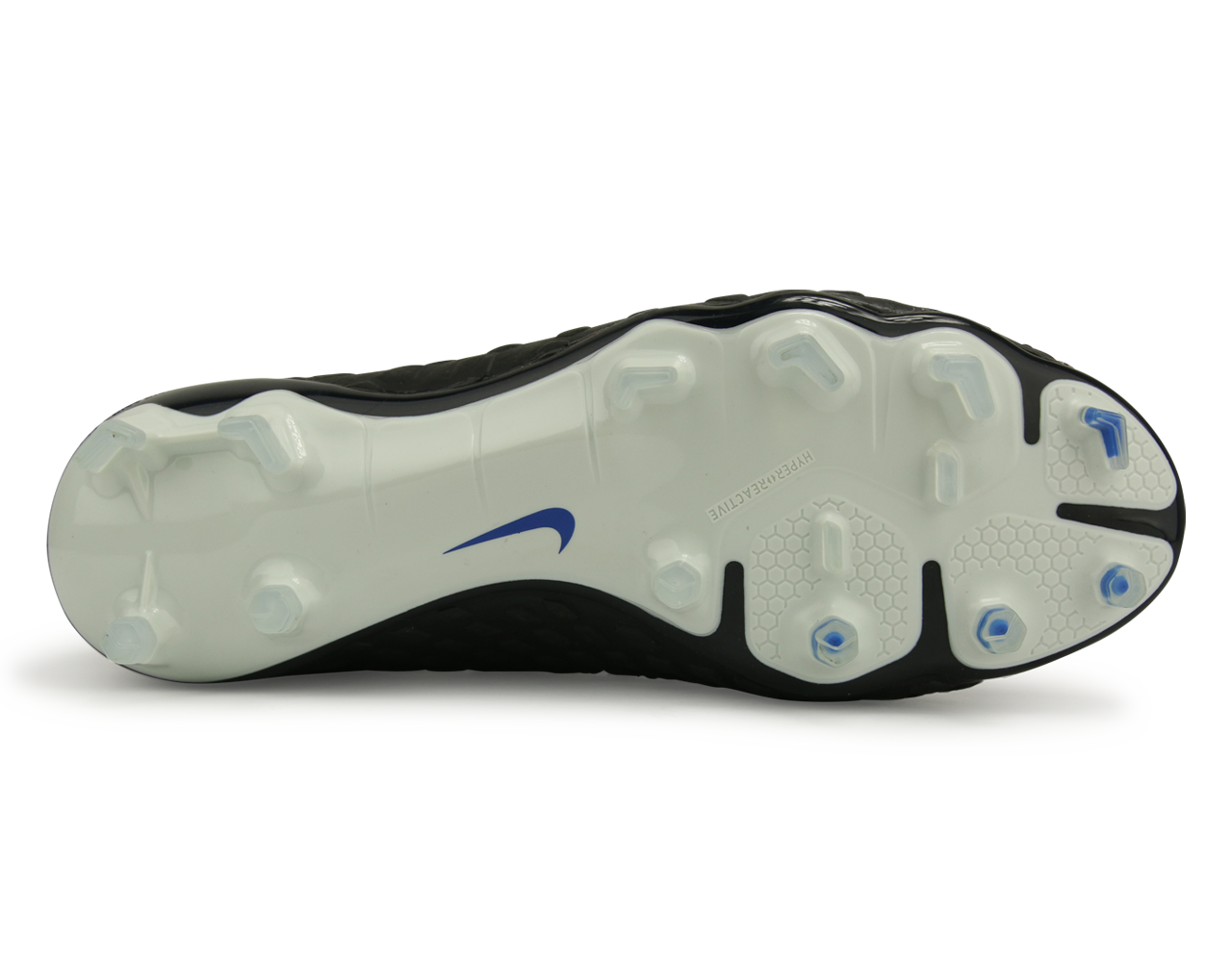 Nike Men's Hypervenom Phantom III FG Black/White/Game Royal、mySite、noshort