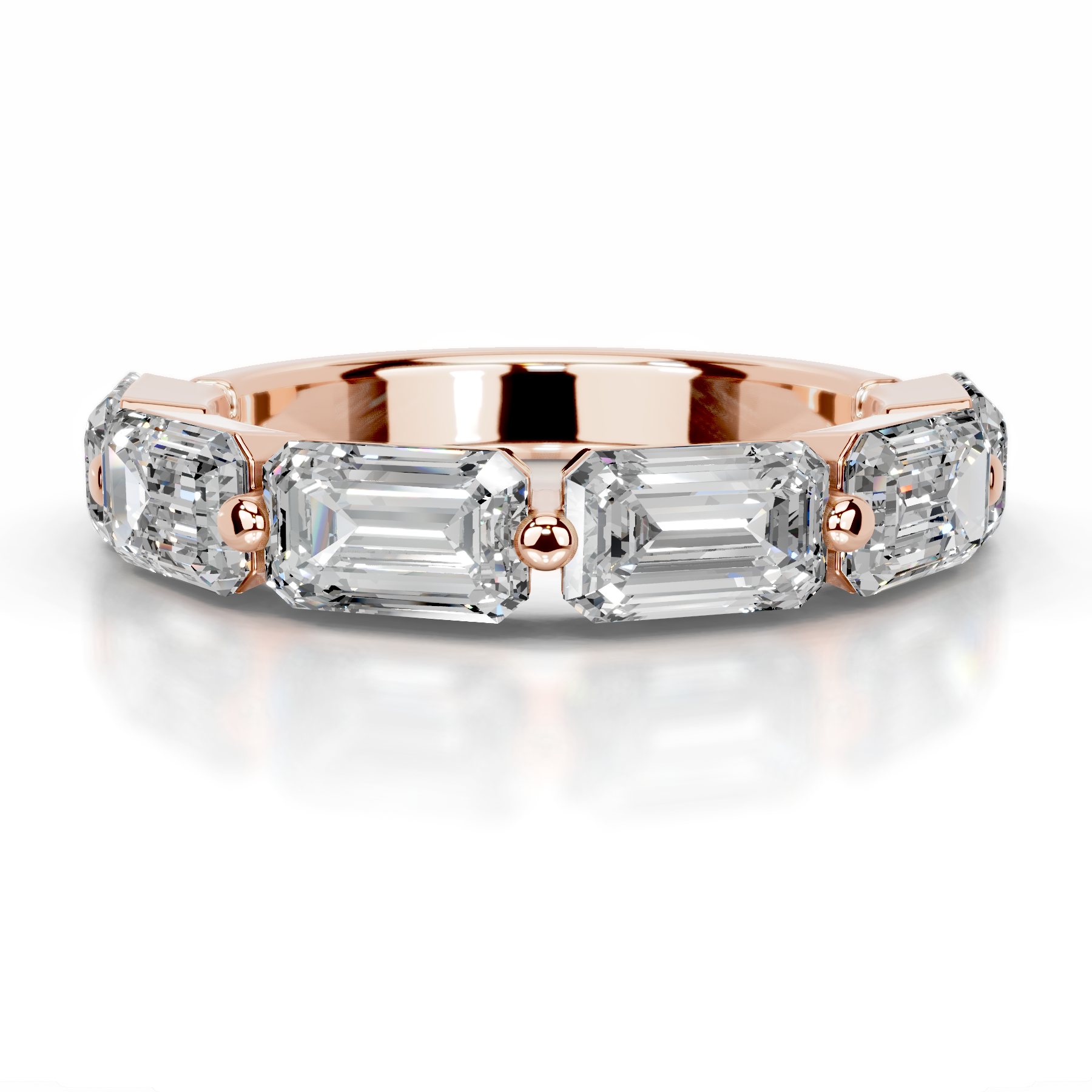 Quisha Diamond Wedding Ring (2 Carat) -14K Rose Gold、mySite、hinf8tx79