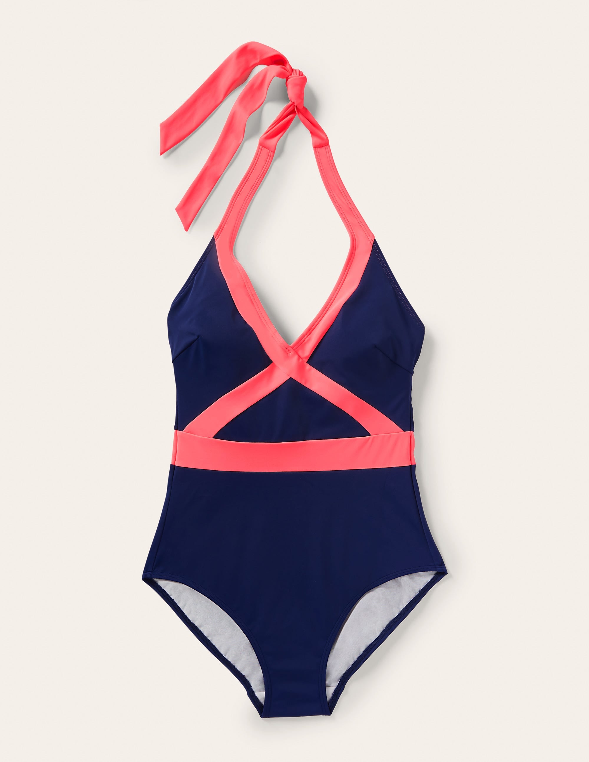  Kefalonia Halterneck Swimsuit-Harmony Blue Colourblock、mySite、ashleygrahame