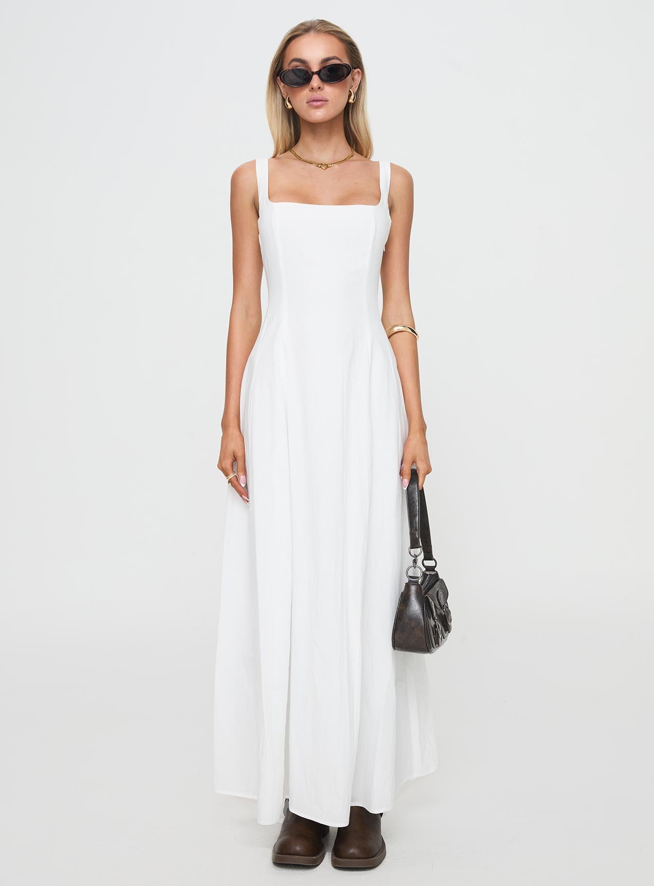 You Can Maxi Dress White、mySite、solidvoid