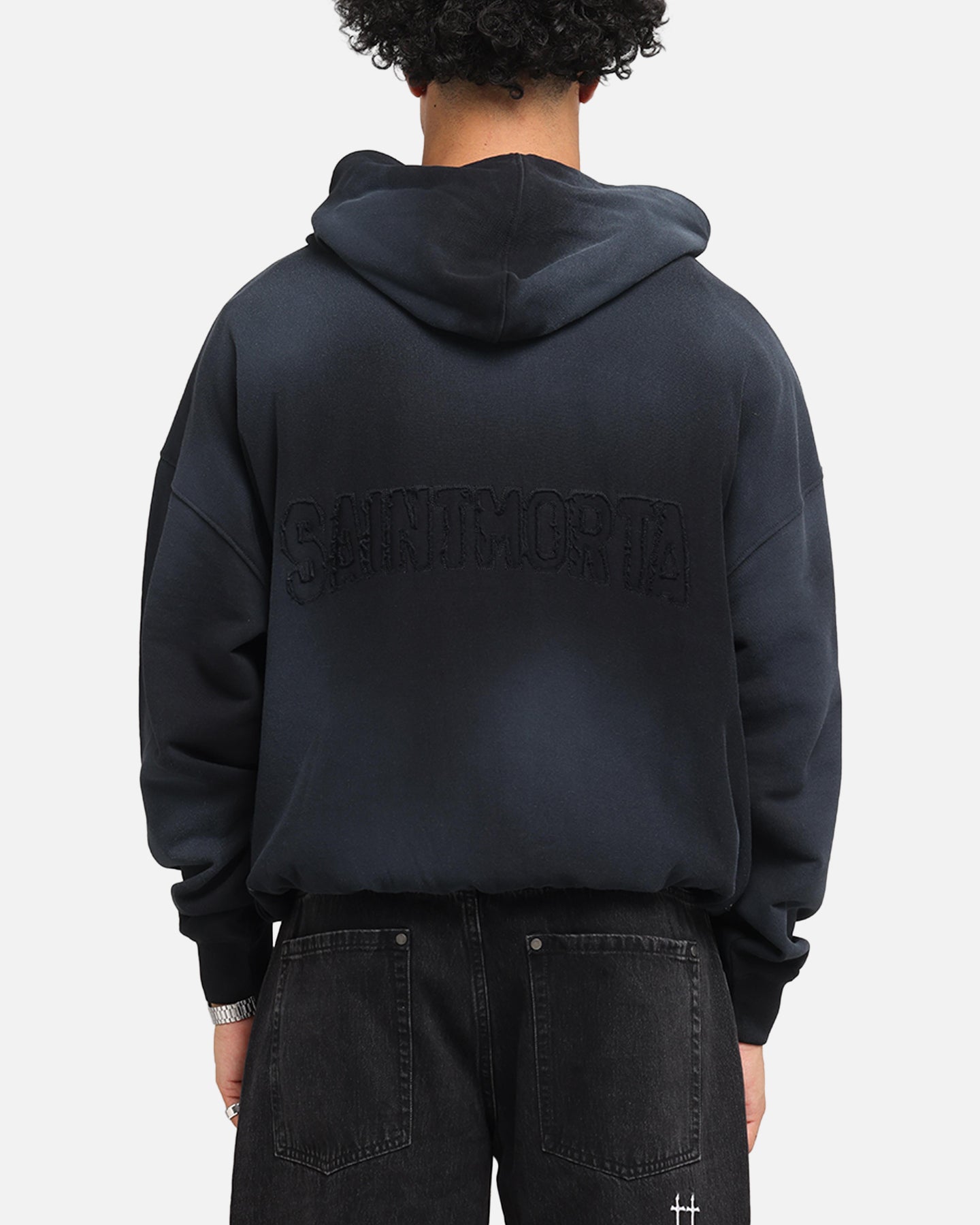 Saint Morta Manticore Boxy Hoodie Sunfade Black、mySite、zt4zffjzw