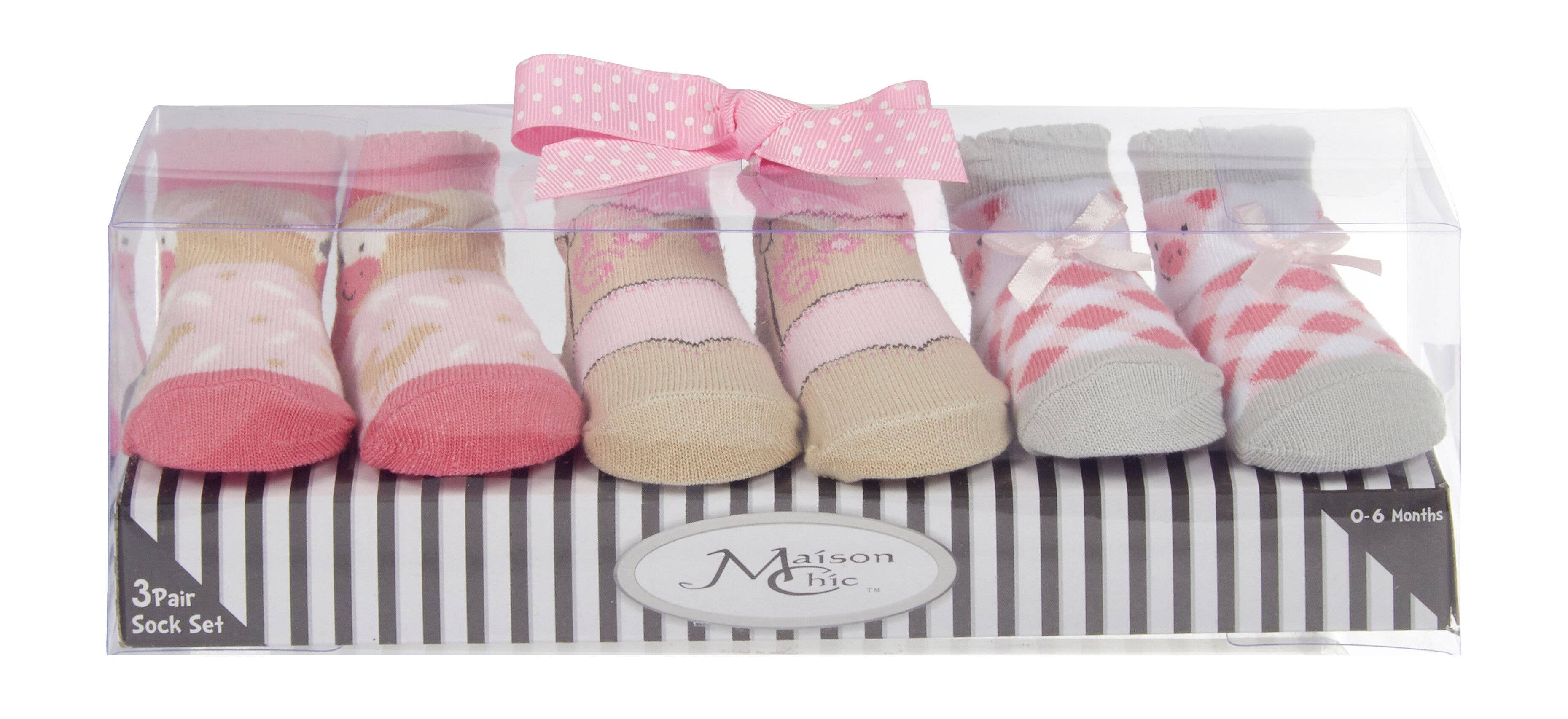 Farm Friends Socks Baby Gift Set by Maison Chic *、mySite、g9winljtr