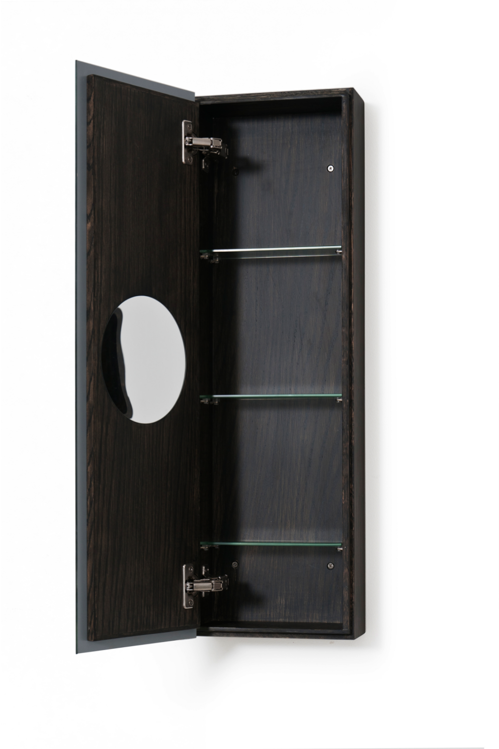 Oak Vertical Bathroom Cabinet with Mirror | Wireworks 800 Zone、mySite、neckold