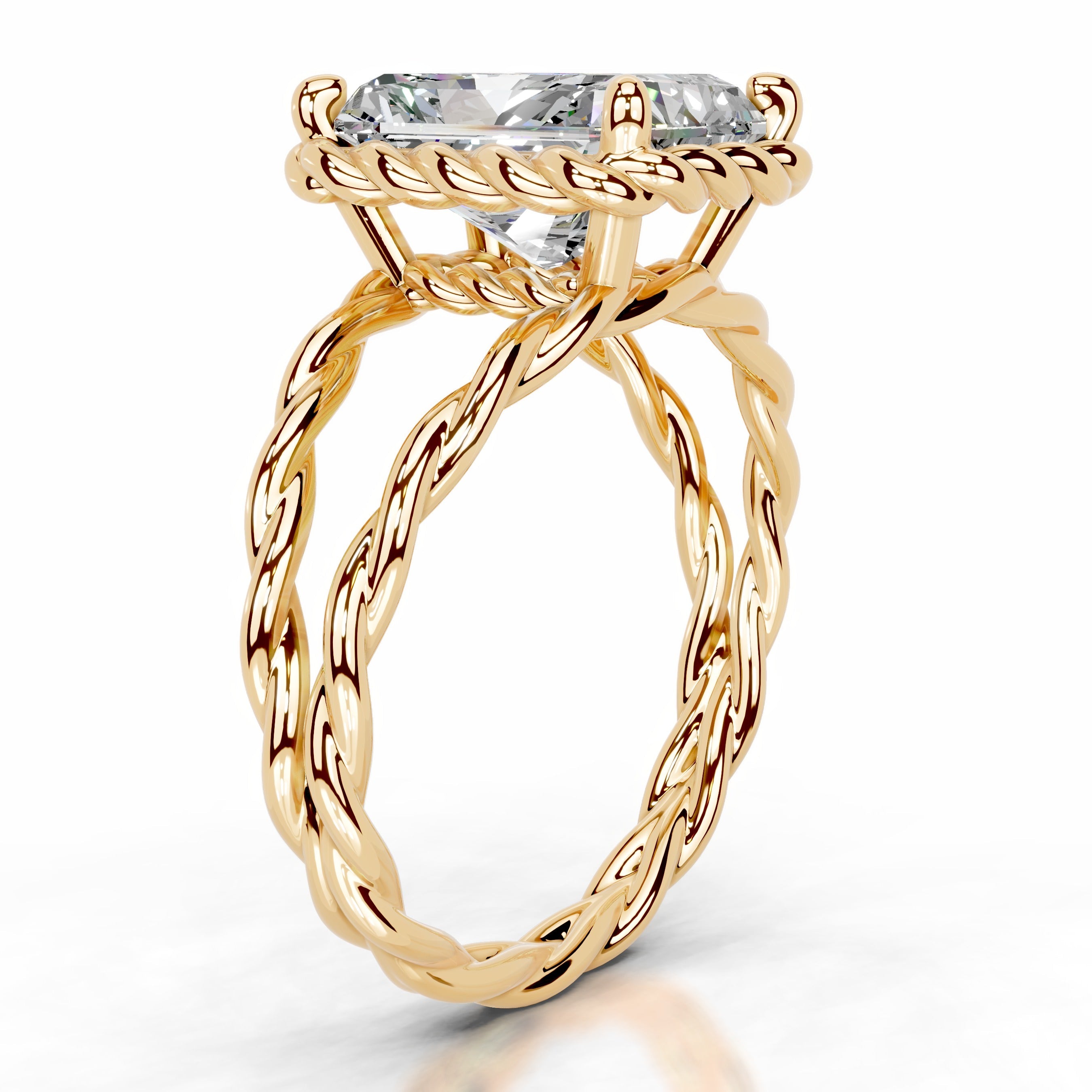 Yul Moissanite Ring - 18K Yellow Gold (RTS)、mySite、hinf8tx79