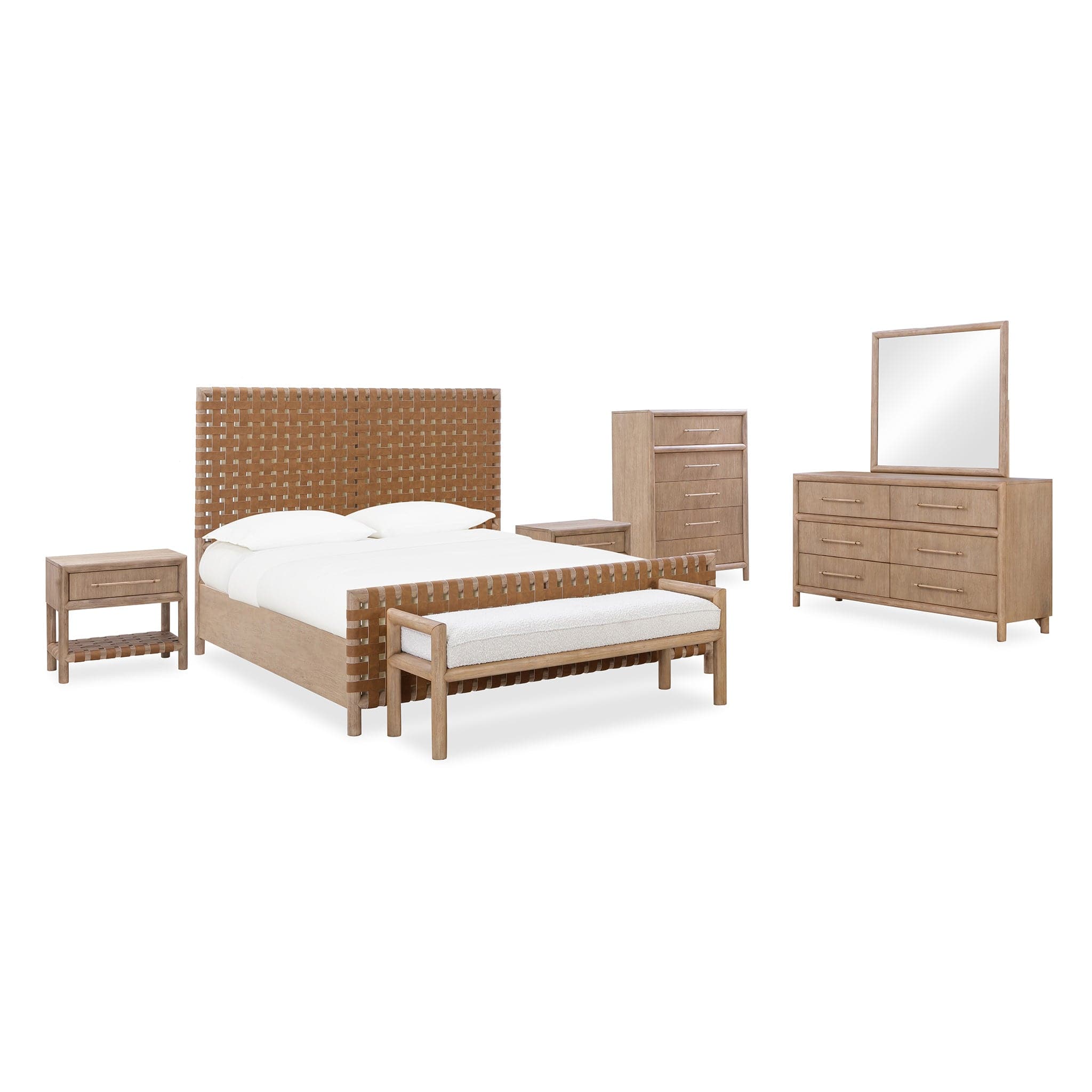 Dorsey Woven Nightstand with USB、mySite、neckold