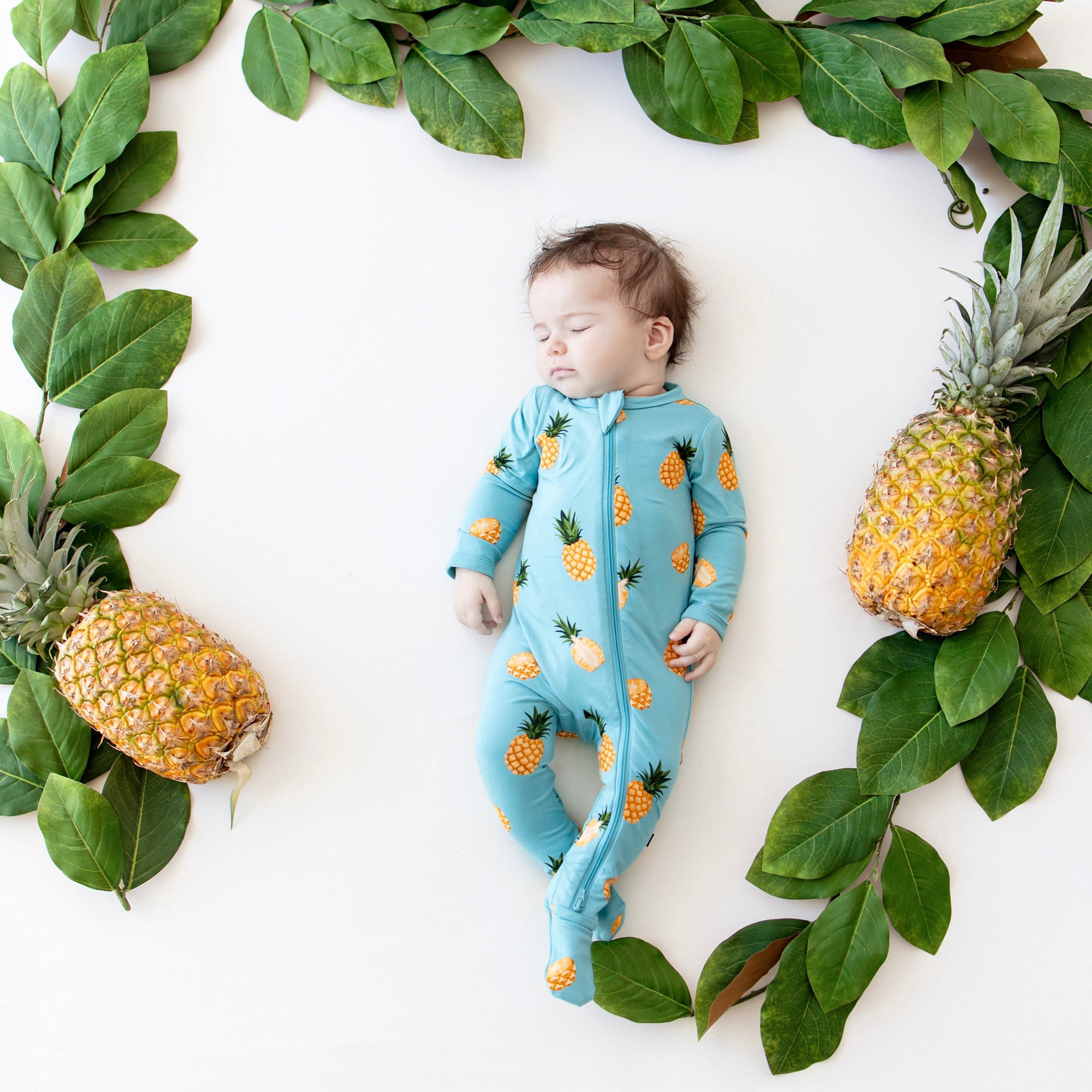  Zippered Footie in Pineapple、mySite、layawaytickets