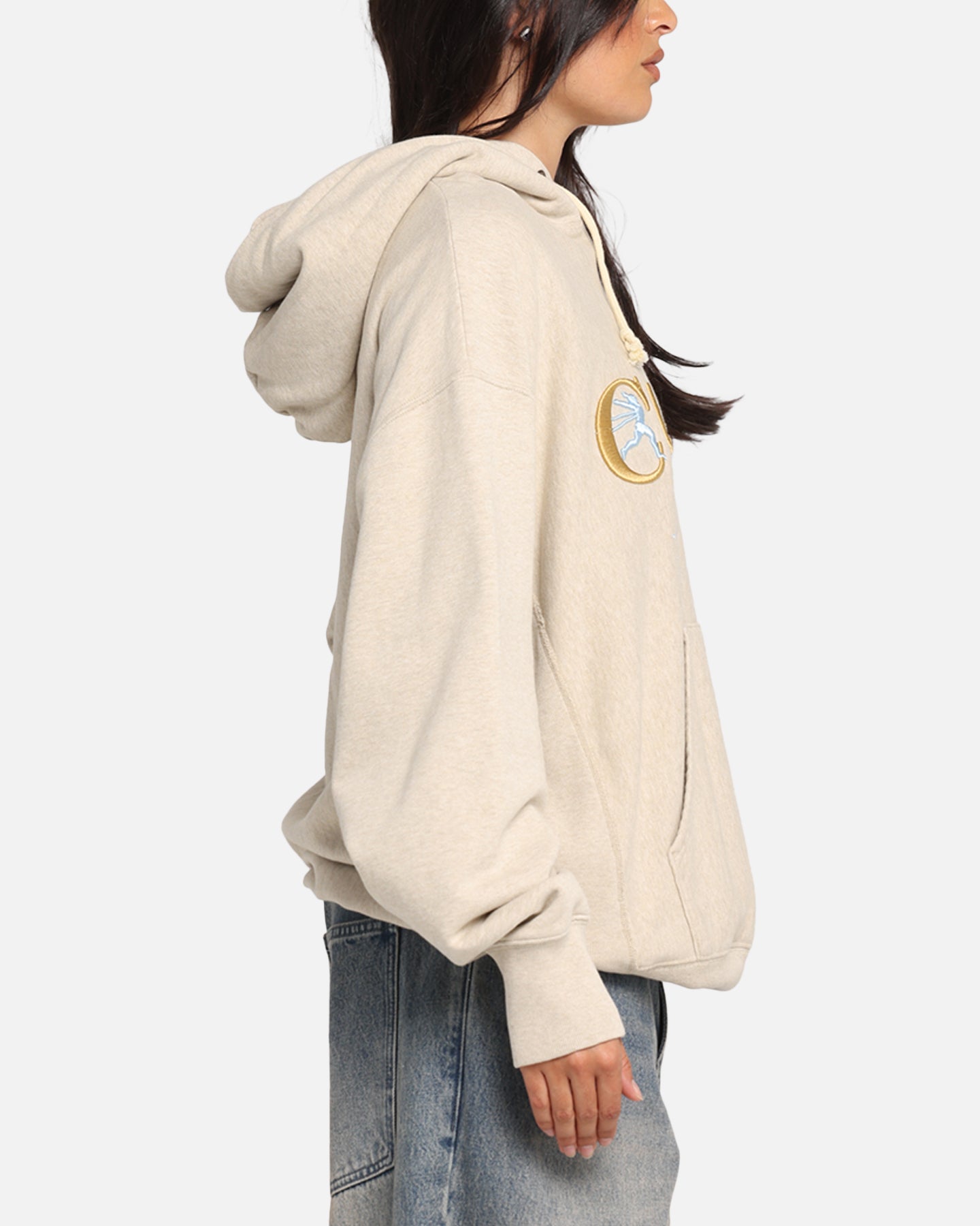 Champion Vintage Logo Sweatshirt Hoodie Oatmeal Heather、mySite、zt4zffjzw