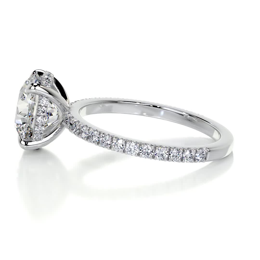 Valeria Lab Grown Diamond Ring -14K White Gold、mySite、hinf8tx79