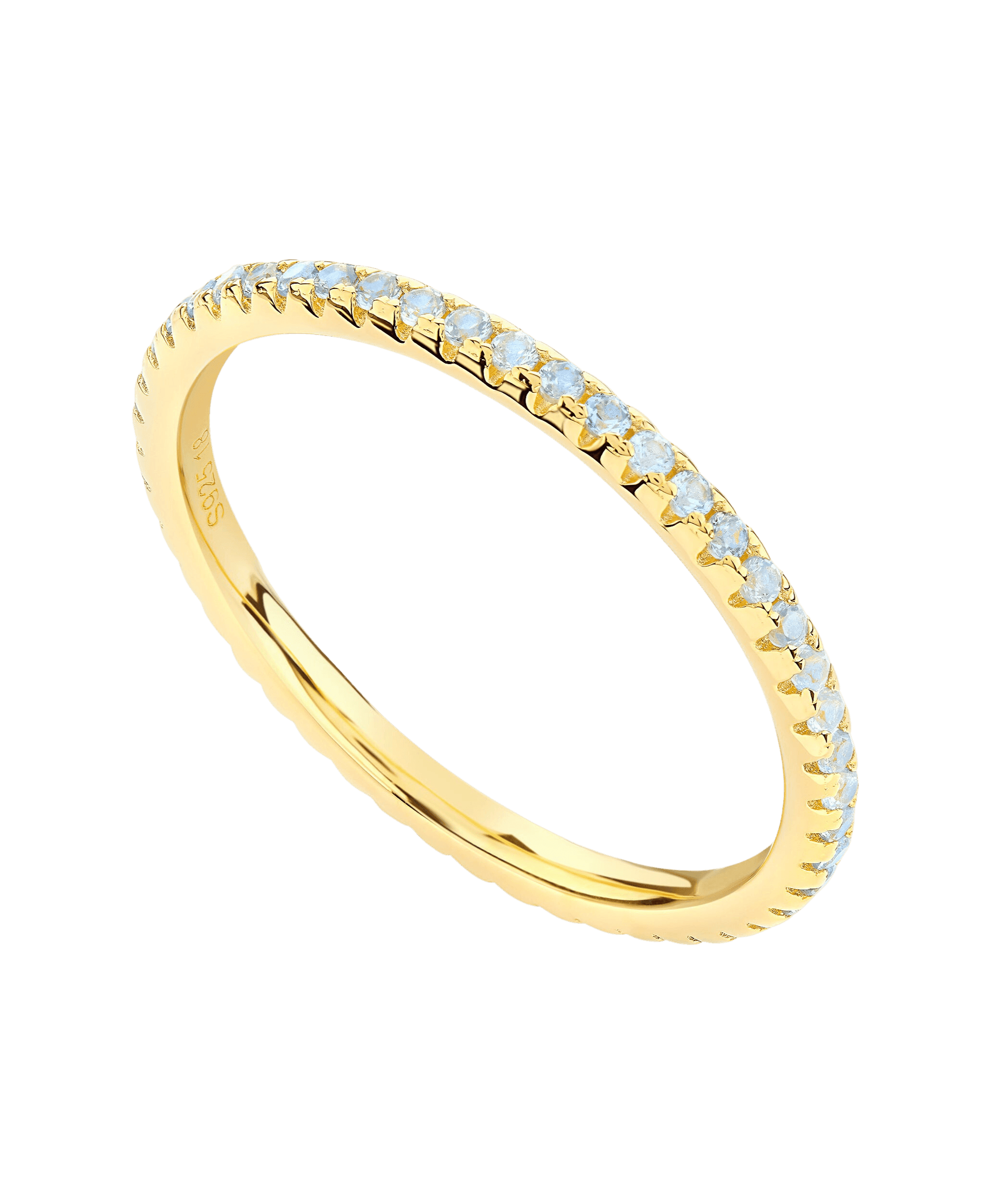 Mila Ring Blue 18ct Gold Plated、mySite、botmansion