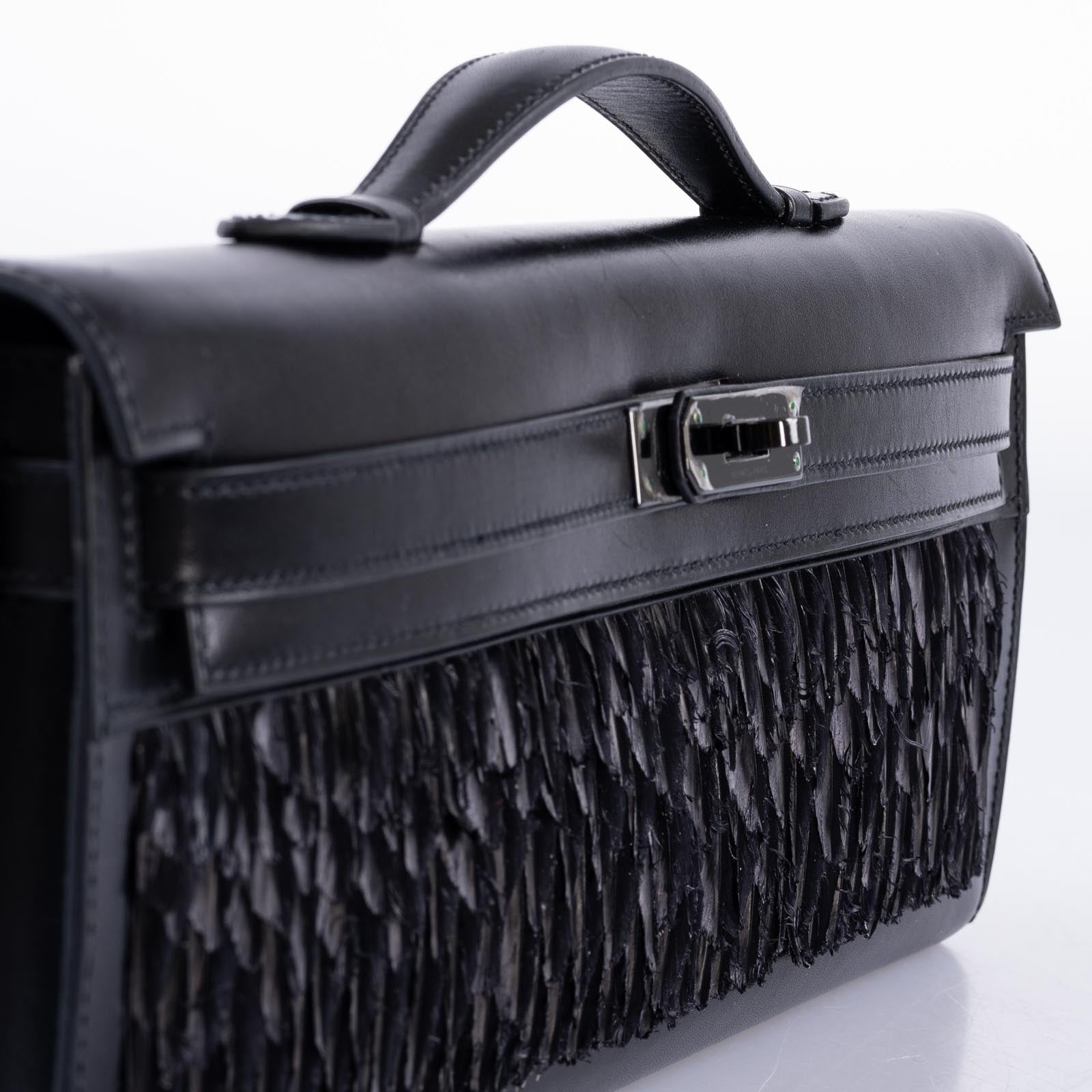 Hermès So Black Feather Kelly Cut Black Box PVD Hardware、mySite、garminoutage.com