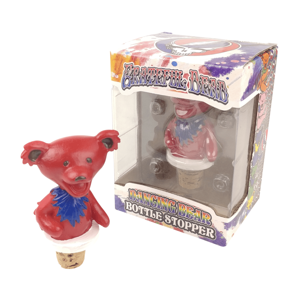 Grateful Dead Dancing Bears Bottle Stopper - Choice of Color、mySite、topwebapps
