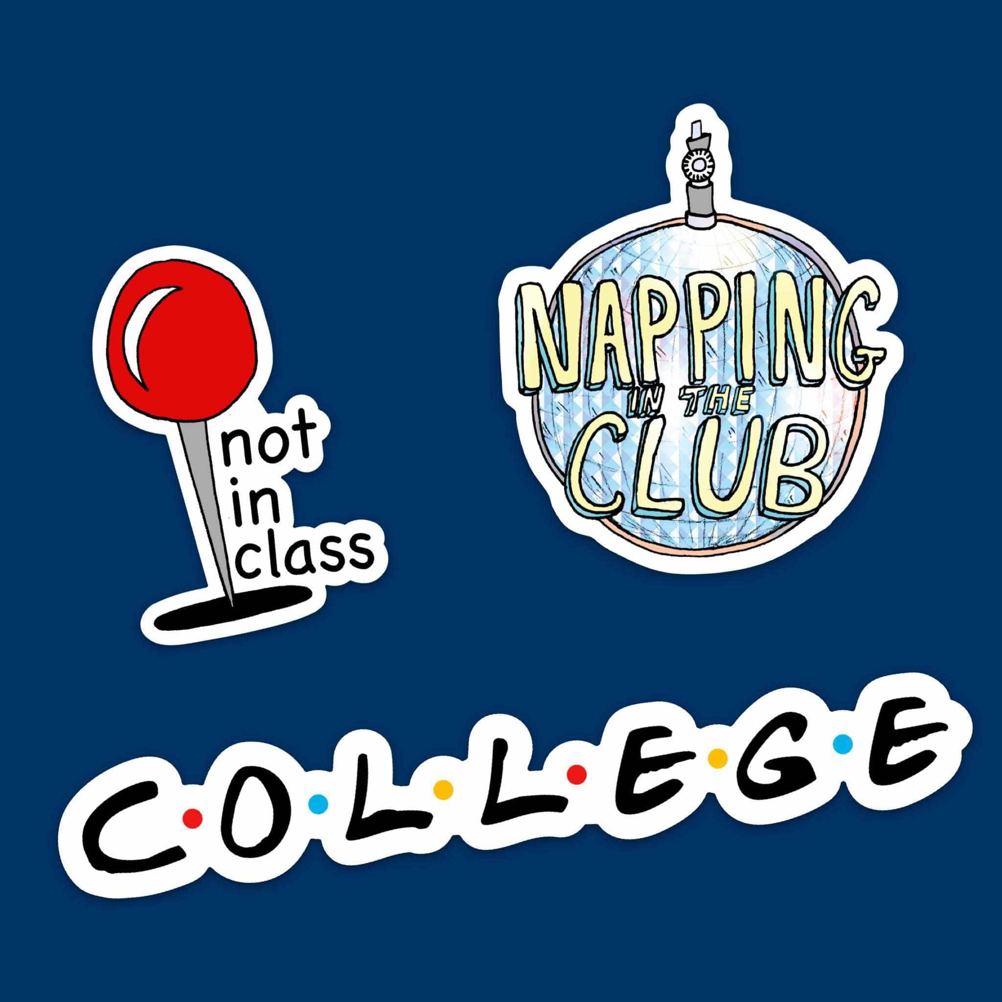  College Student Sticker Pack、mySite、elrpsem3k