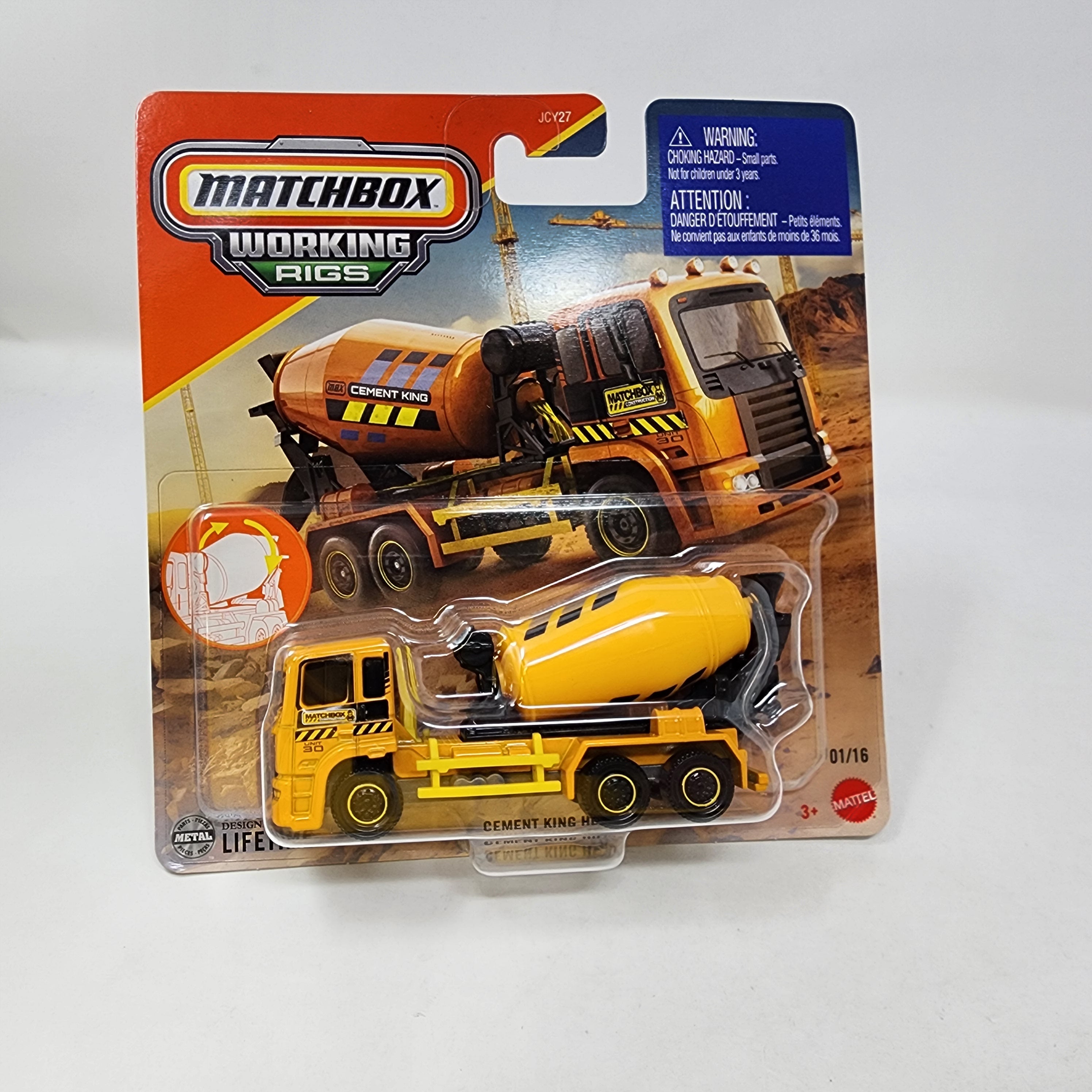Cement King HD #1 * 2025 Matchbox Working Rigs Case C、mySite、hgirdovlk