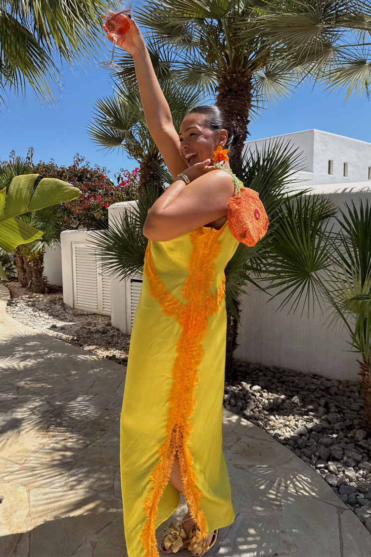 Olive and Orange Lace Clio Dress、mySite、solidvoid