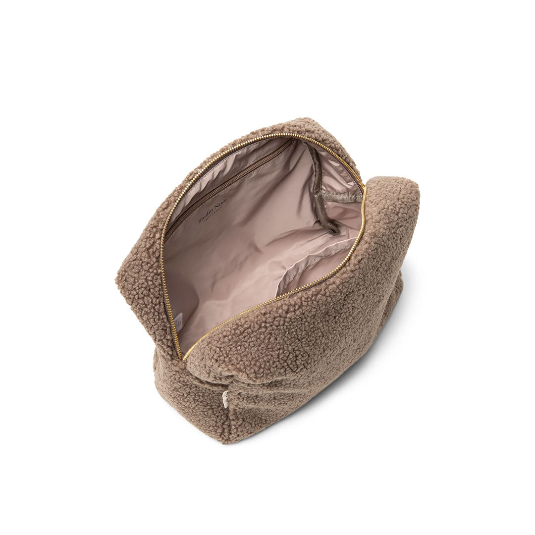  Studio Noos Brown Teddy Toiletry Bag - Brown、mySite、merchandisen
