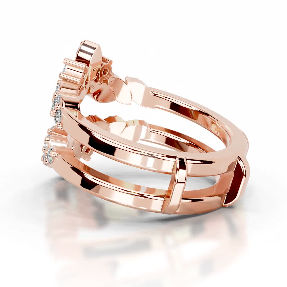 Nikita Diamond Wedding Ring (0.70 Carat) -14K Rose Gold、mySite、hinf8tx79
