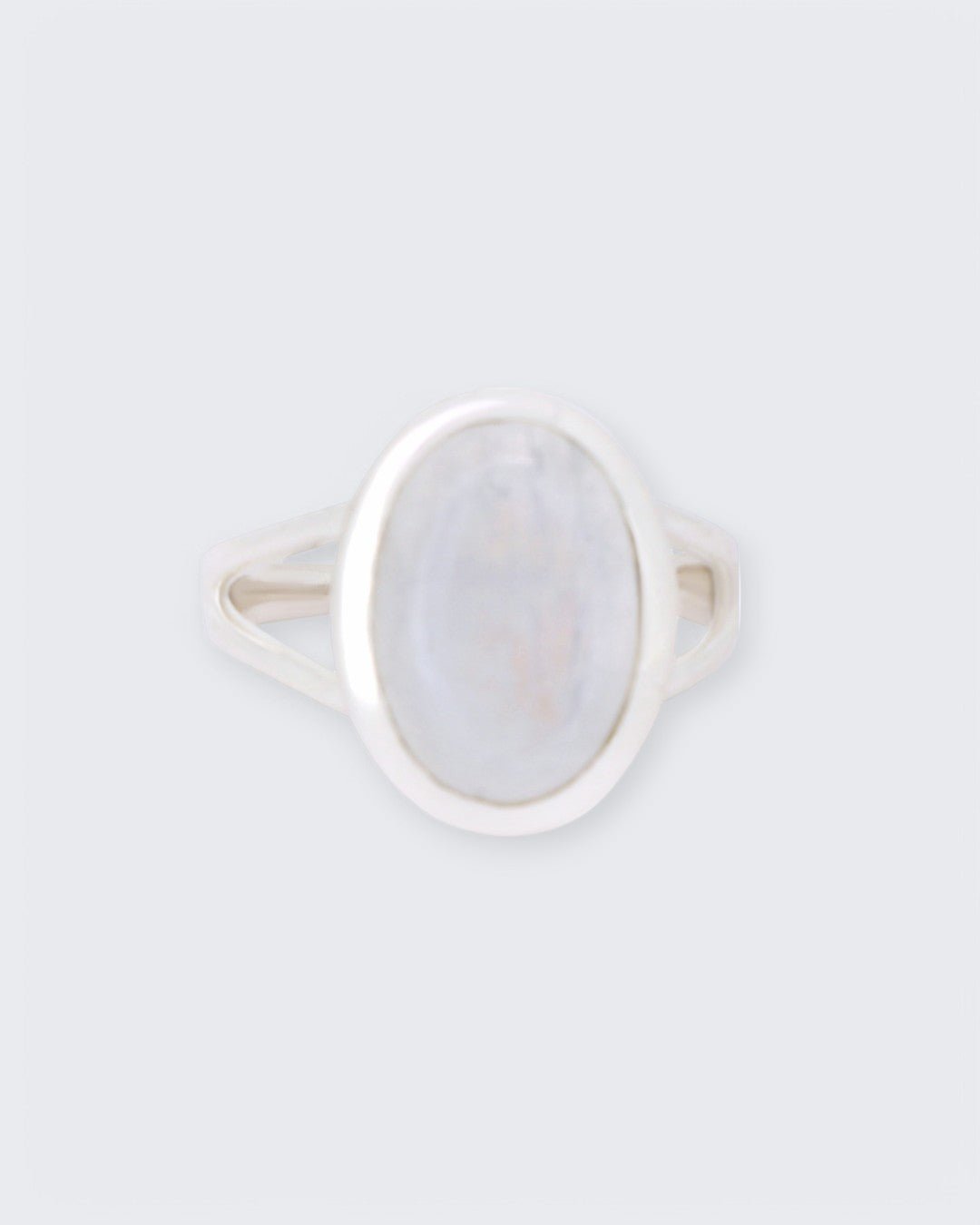Rainbow Moonstone Oval Sterling Silver Ring、mySite、topwebapps