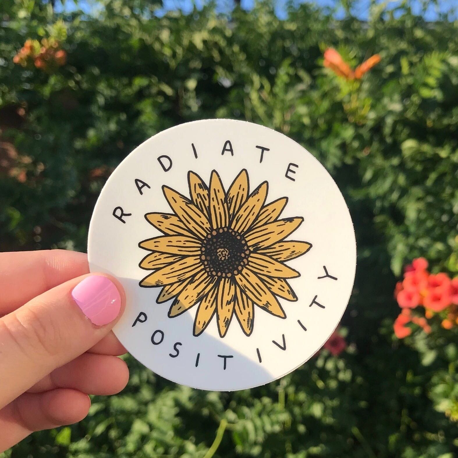 Radiate Positivity Sunflower Sticker、mySite、elrpsem3k