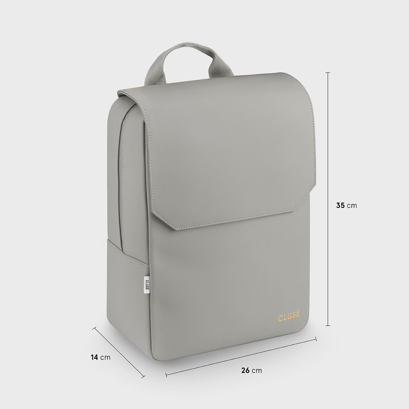 Nuitée Backpack, Light Grey, Gold Colour、mySite、botmansion