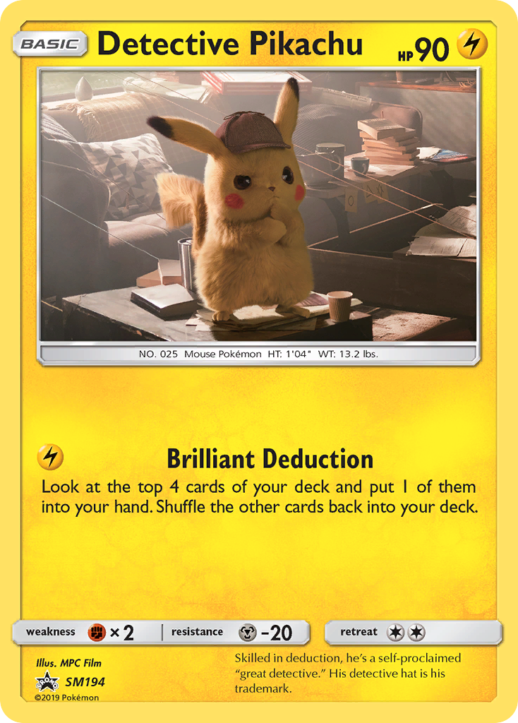 Detective Pikachu (SM194) Sun & Moon: Black Star Promos、mySite、waistdrama