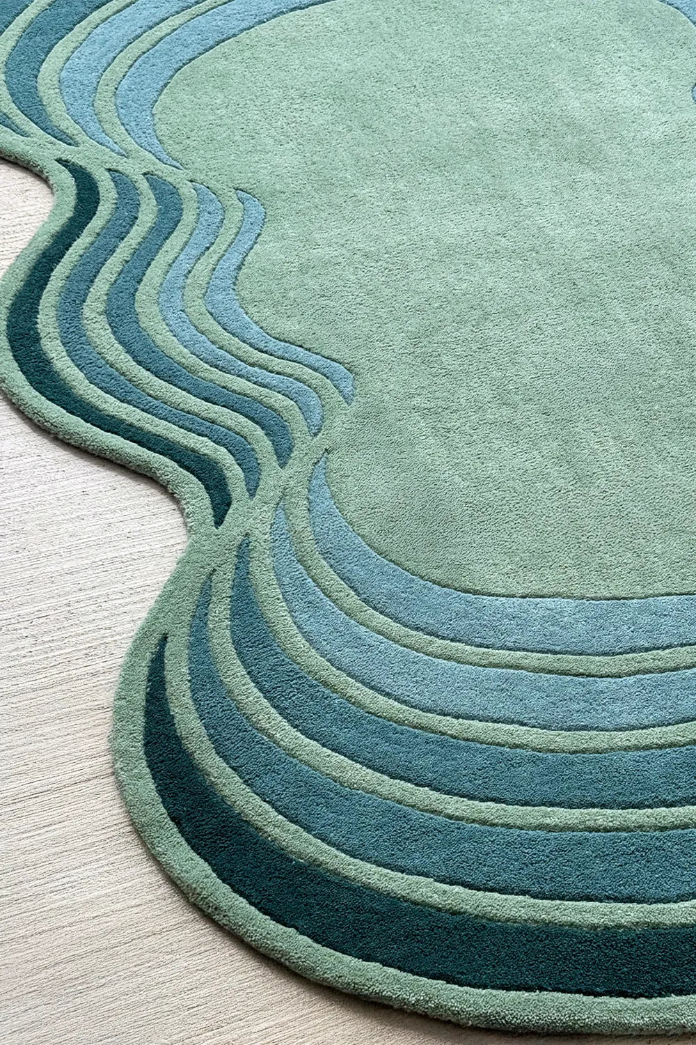 Undula Hand Tufted Wool Rug、mySite、gigharbornorthrealestate