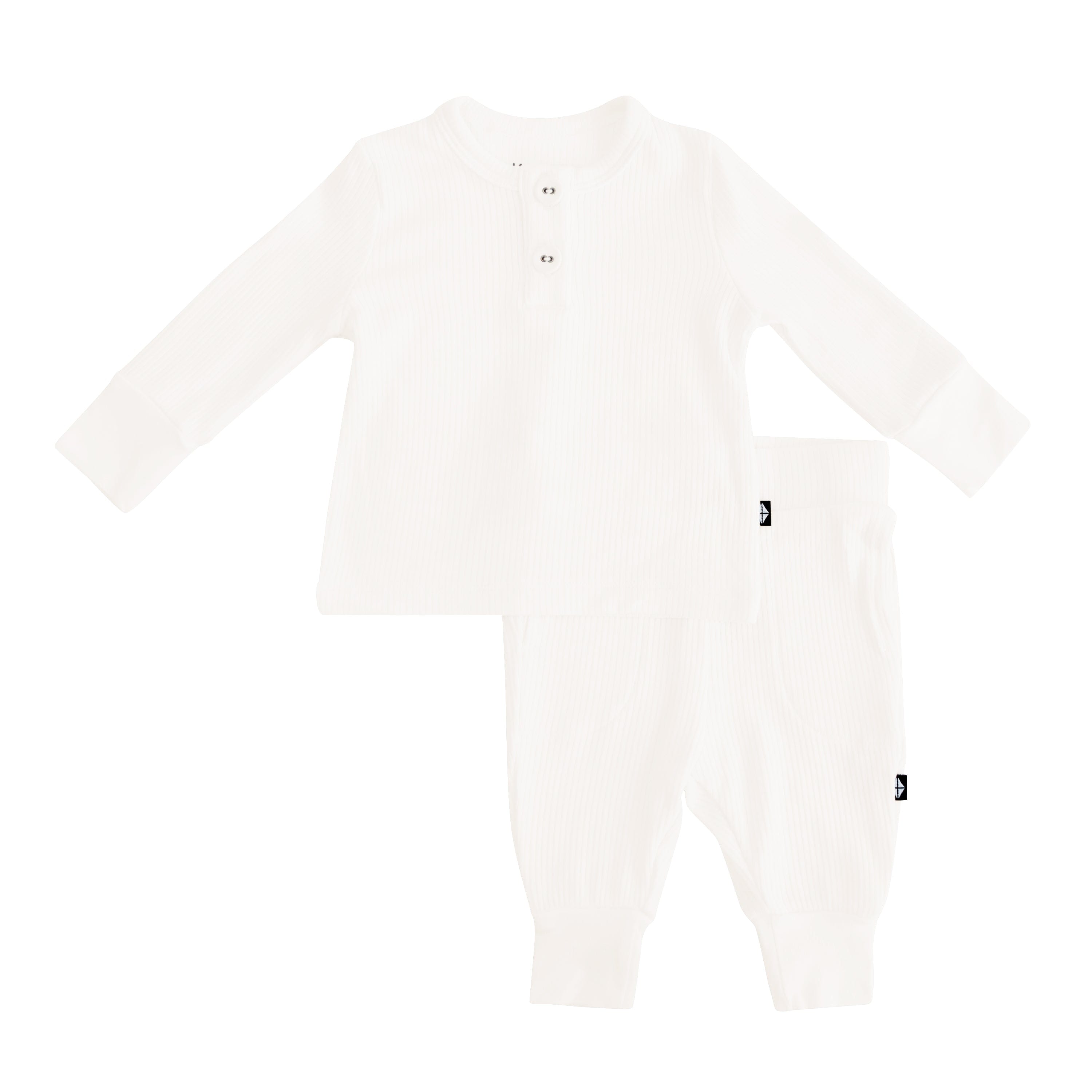  Ribbed Infant Henley Set in Cloud、mySite、layawaytickets