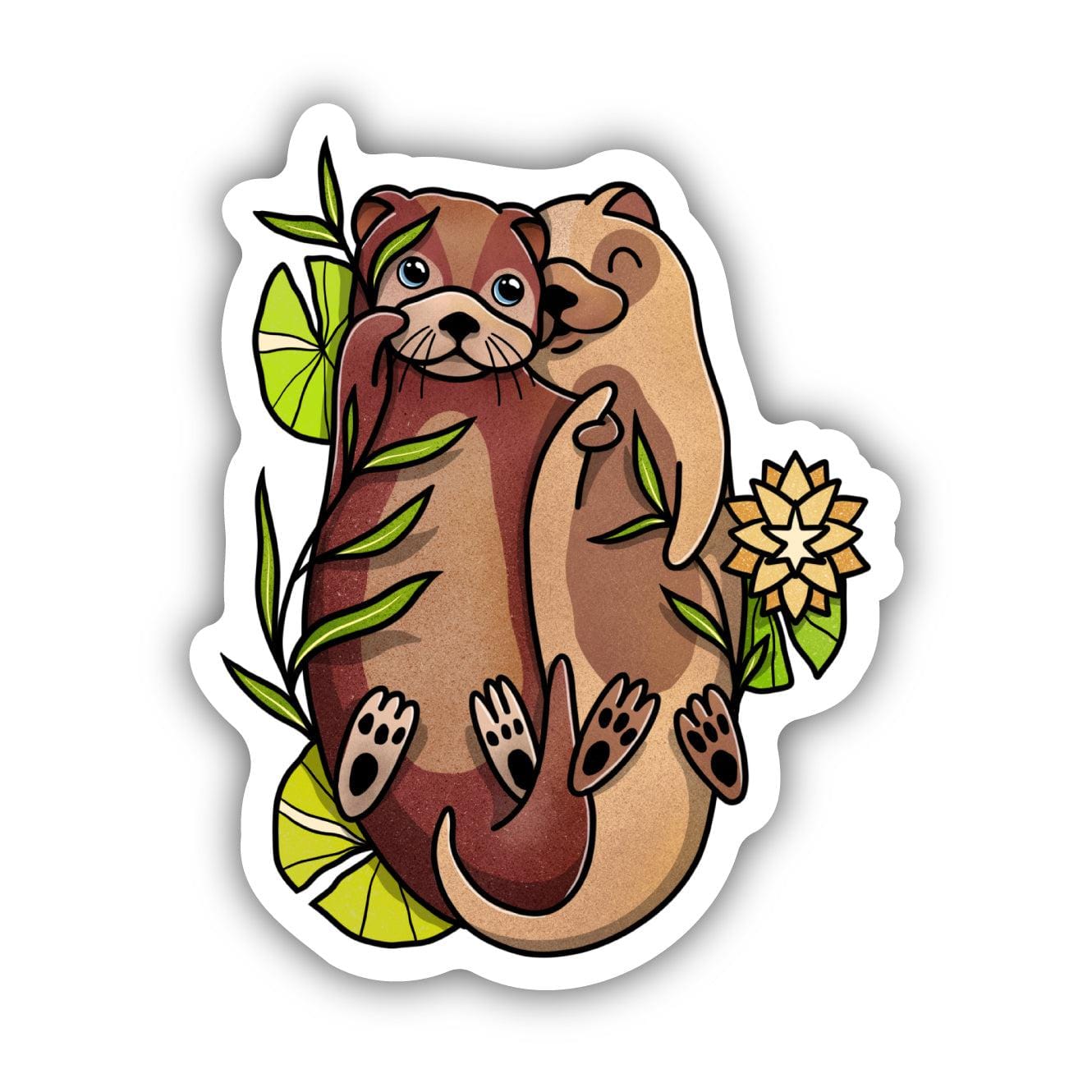  Cute Otter Love Sticker、mySite、elrpsem3k