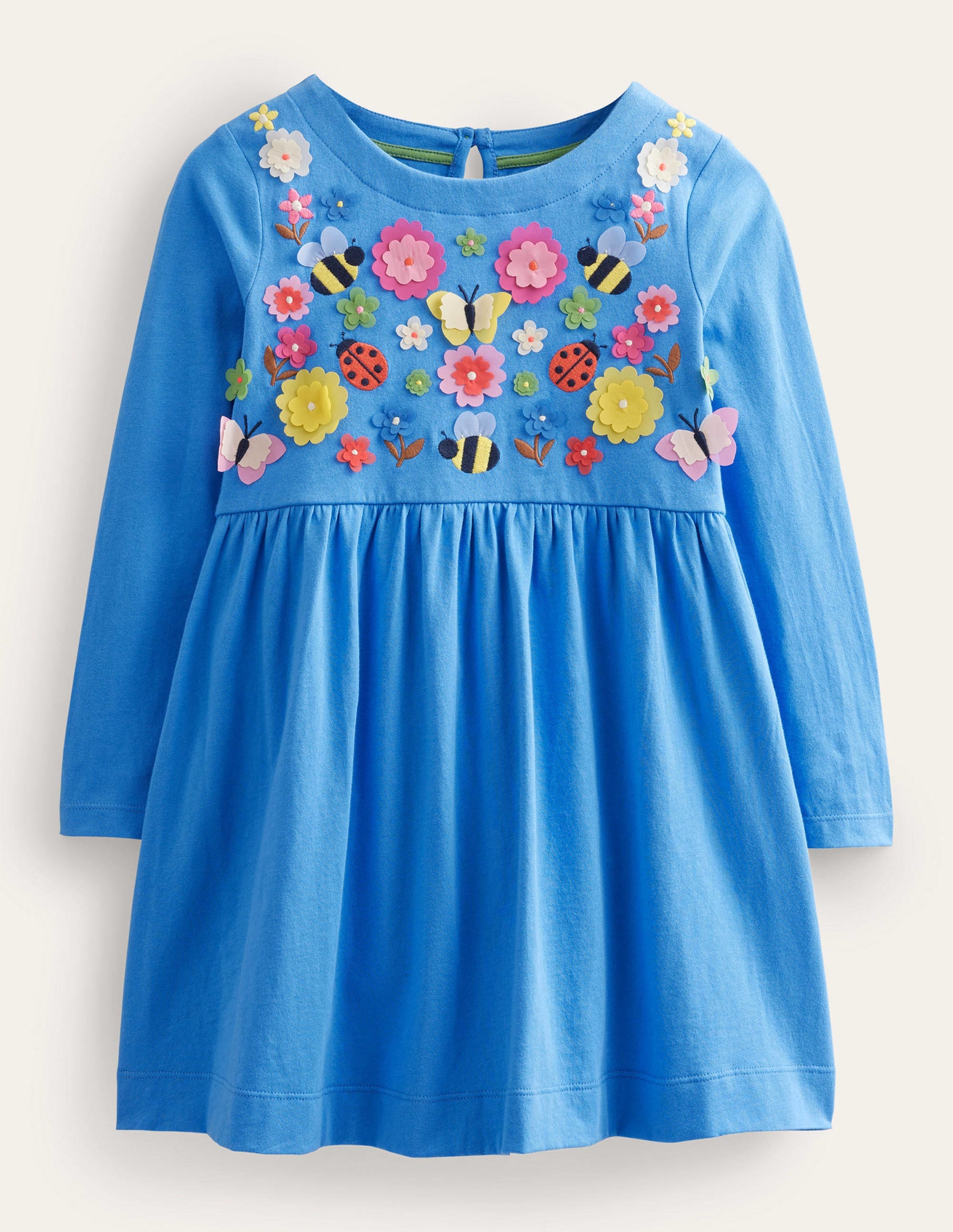  Flutter Jersey Dress-Penzance Blue Floral、mySite、ashleygrahame