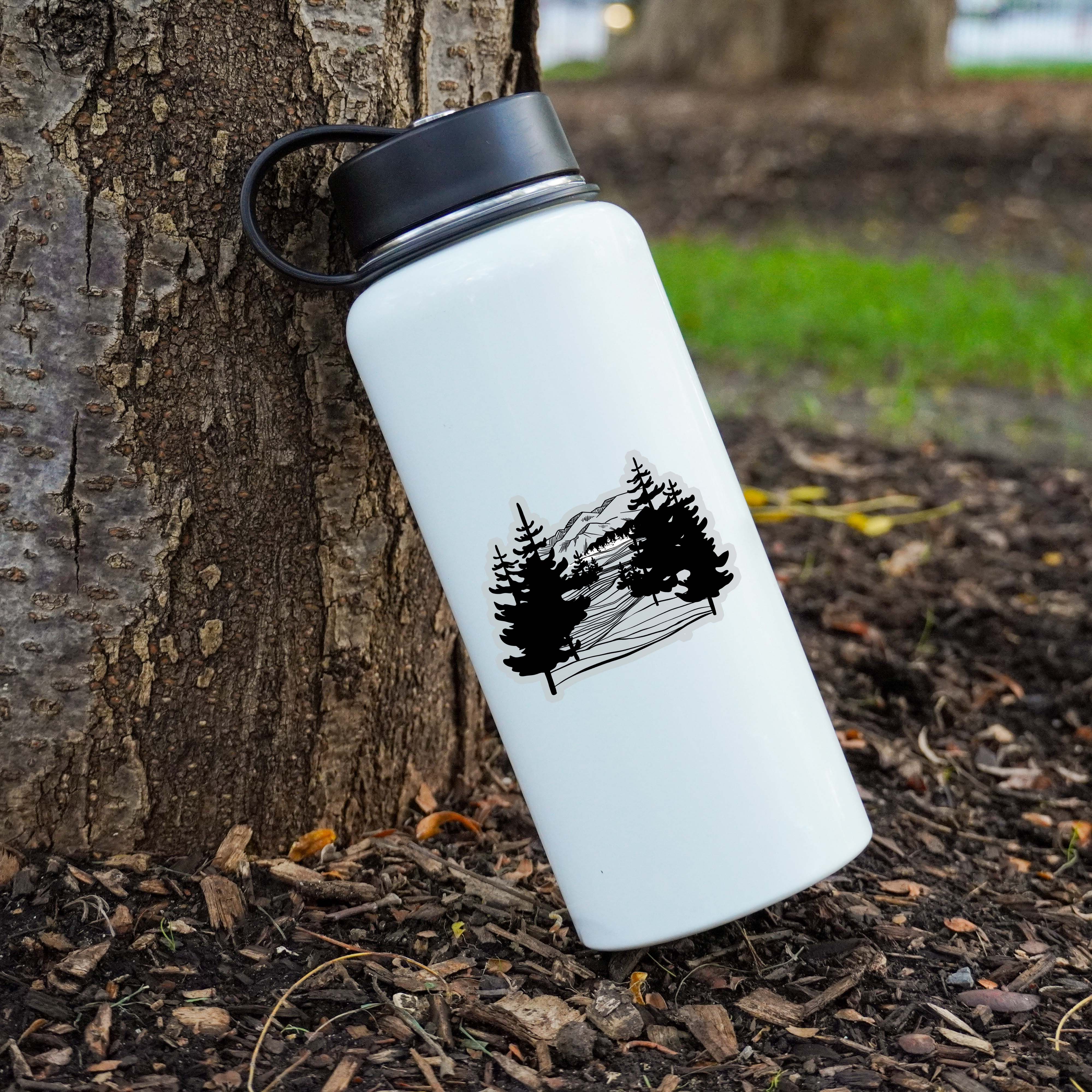  Black And White Nature Clear Sticker、mySite、ghnorth