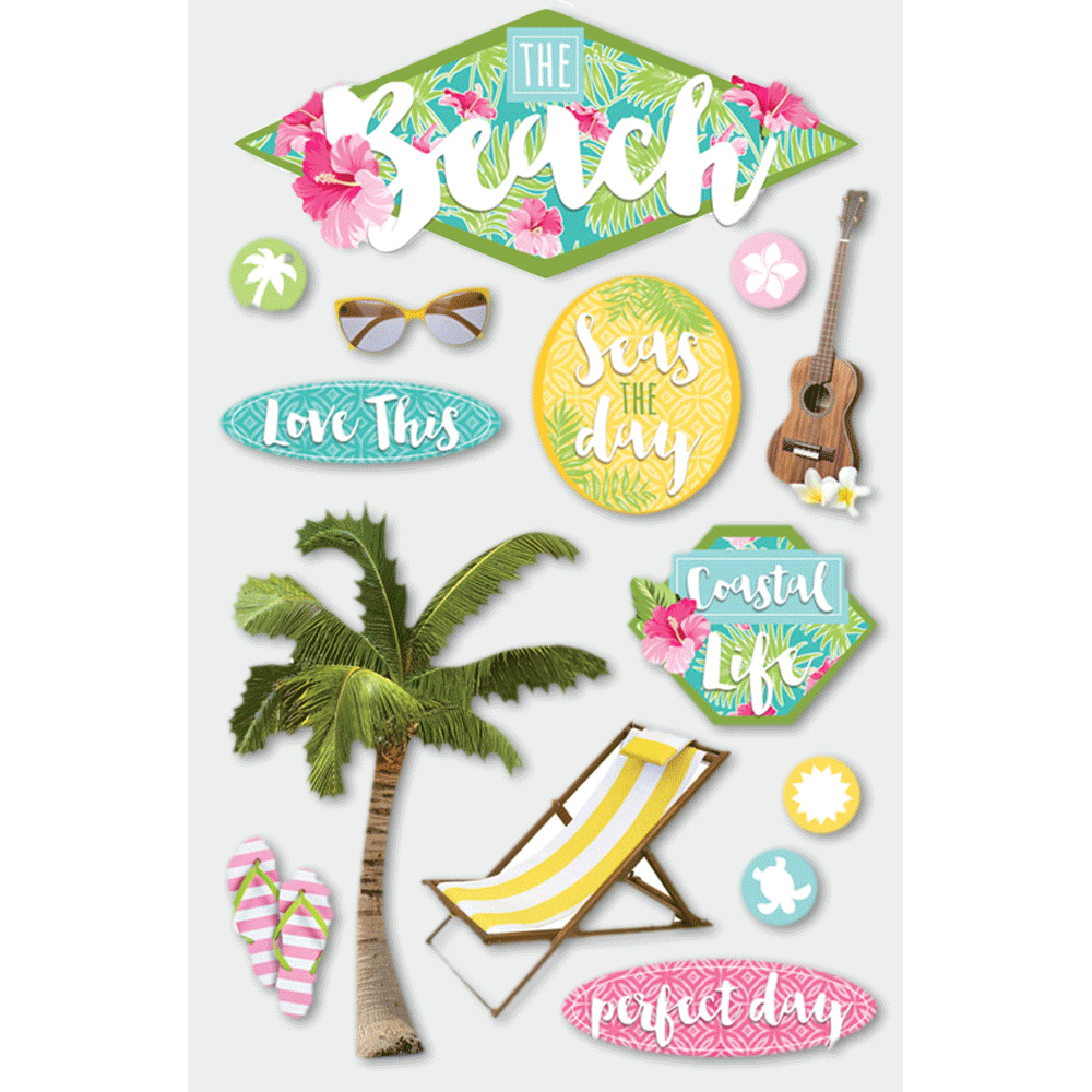  The Beach 3-D Stickers、mySite、ghnorth