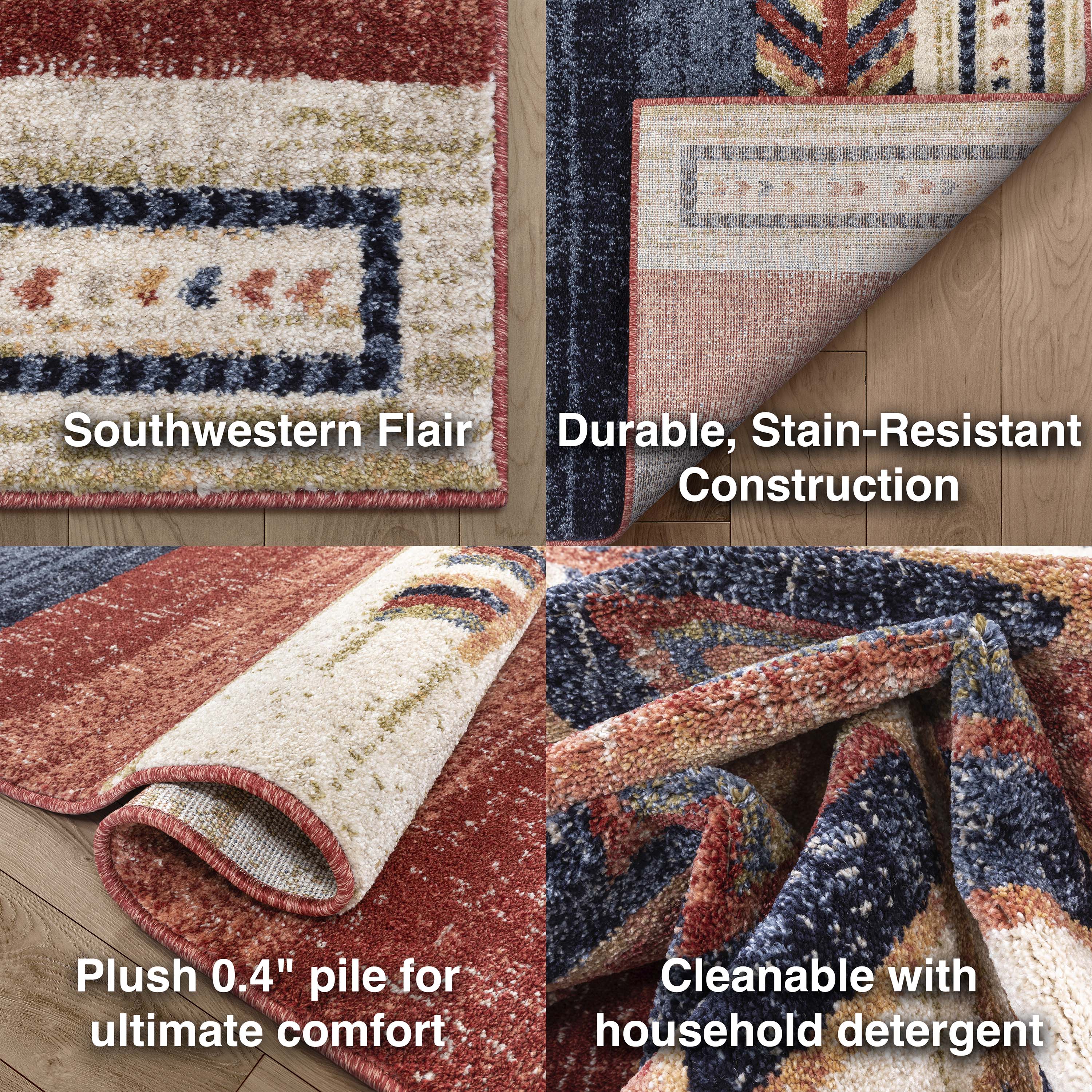 Dustin Southwestern Tribal Medallion Crimson Rug、mySite、gigharbornorthrealestate