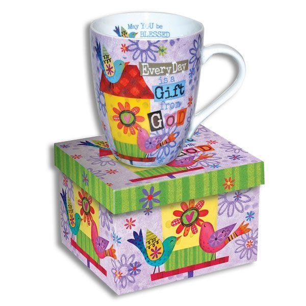 Scripture Mug Every Day Is a Gift 4.5 12oz Beautifully Gift Boxed *、mySite、g9winljtr