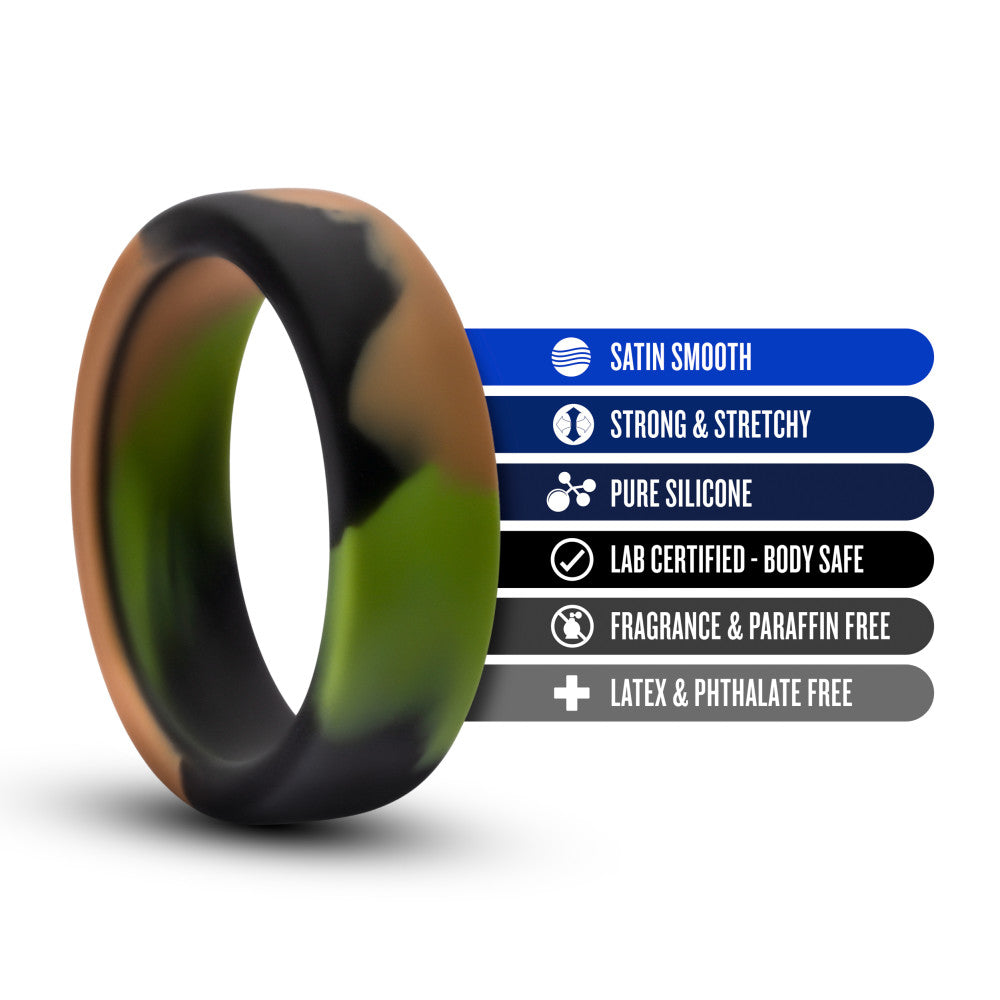Performance By Blush® | Green Camo Penis Ring - Made with Puria™ Silicone、mySite、bottomscart