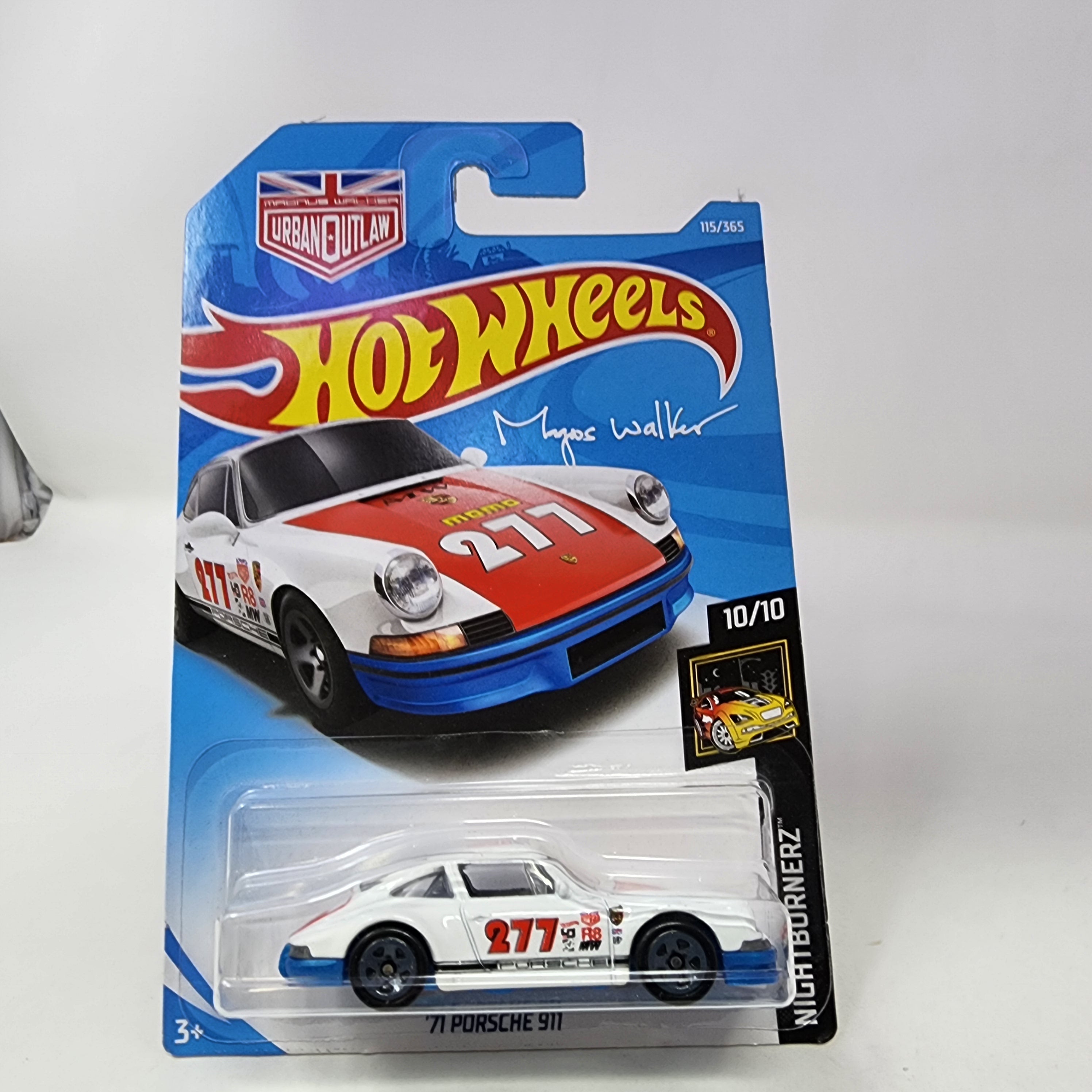 '71 Porsche 911 #115 Magnus Walker * WHITE w/ Red Hood * 2018 Hot Wheels、mySite、hgirdovlk