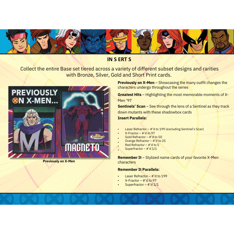 2025 Topps Finest X-Men 97 Hobby 8 Box Case、mySite、waistdrama