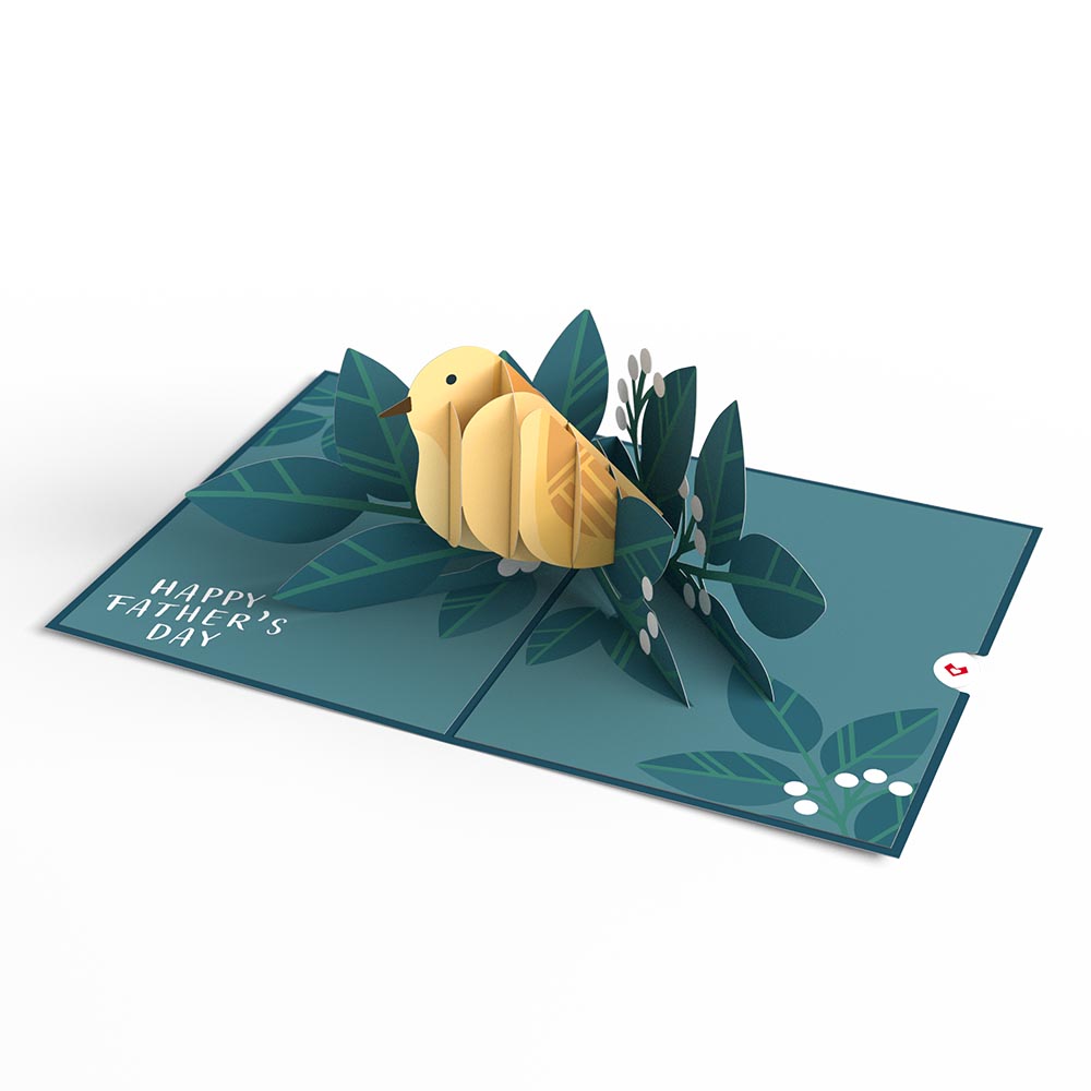 Happy Father's Day Birds Pop-Up Card、mySite、solidvoid
