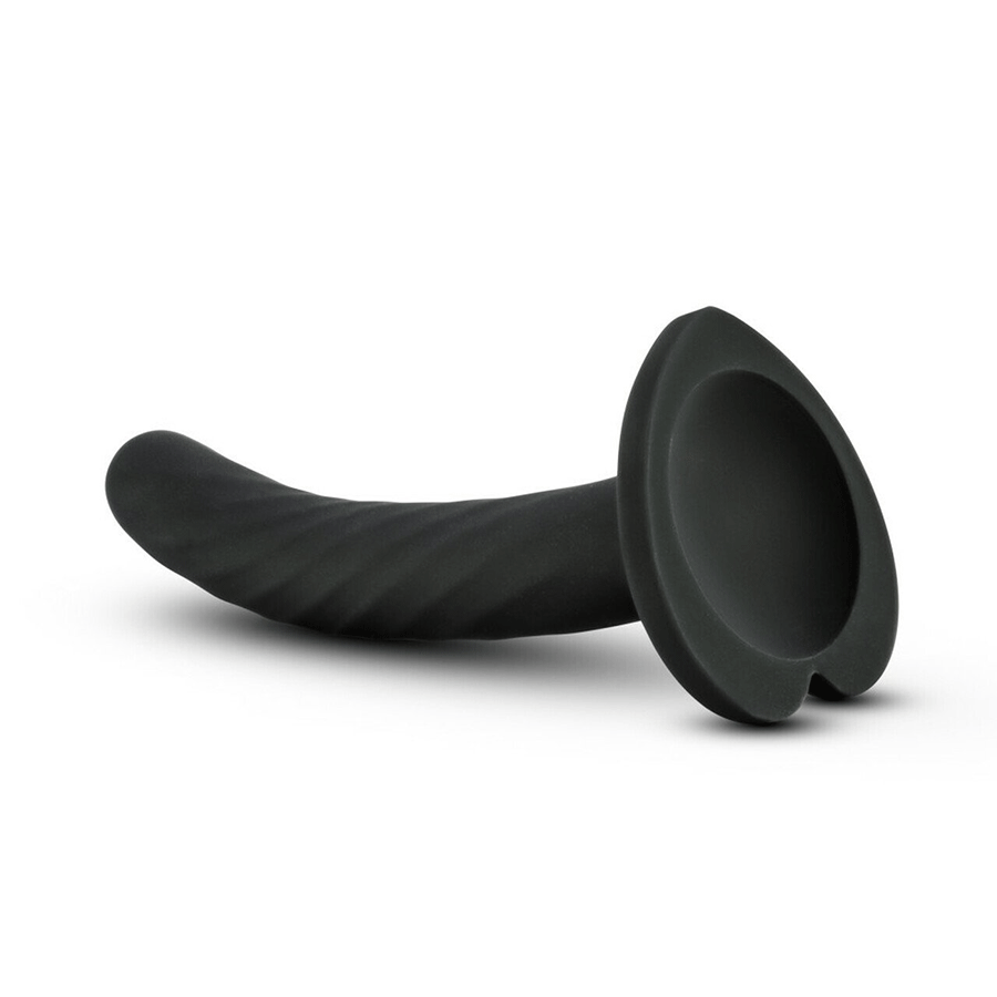 Temptasia Twist Black Silicone Dildo by Blush Novelties、mySite、bottomscart