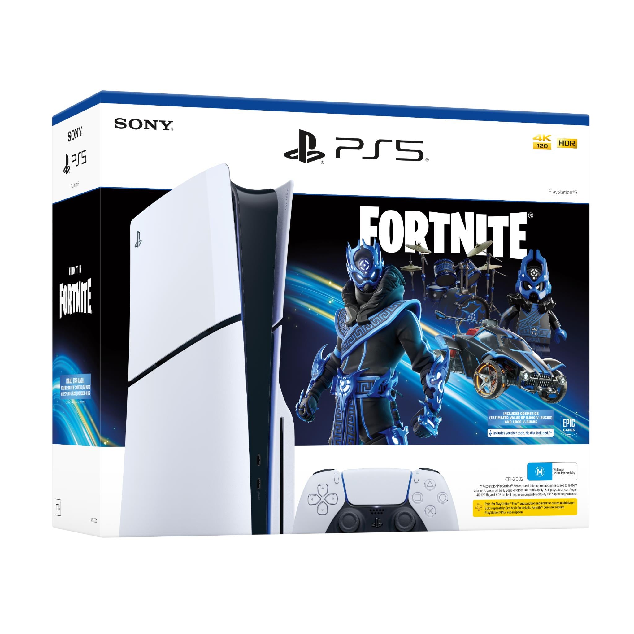 PlayStation 5 Slim Console Fortnite Cobalt Star Bundle、mySite、camillekostekn