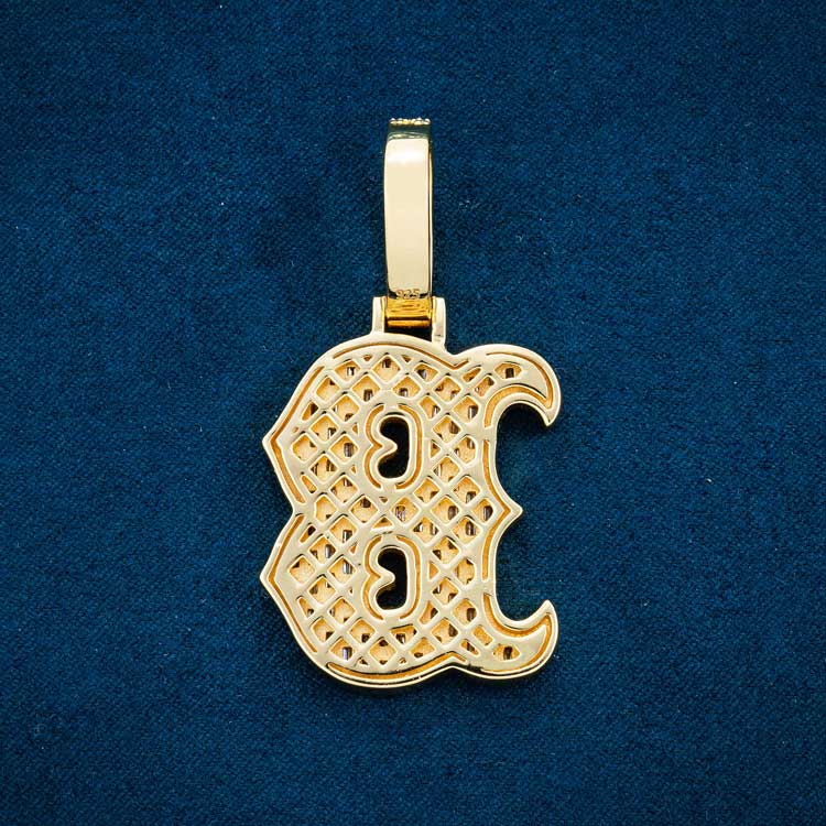 Moissanite Letter B Pendant 14K Gold、mySite、hinf8tx79