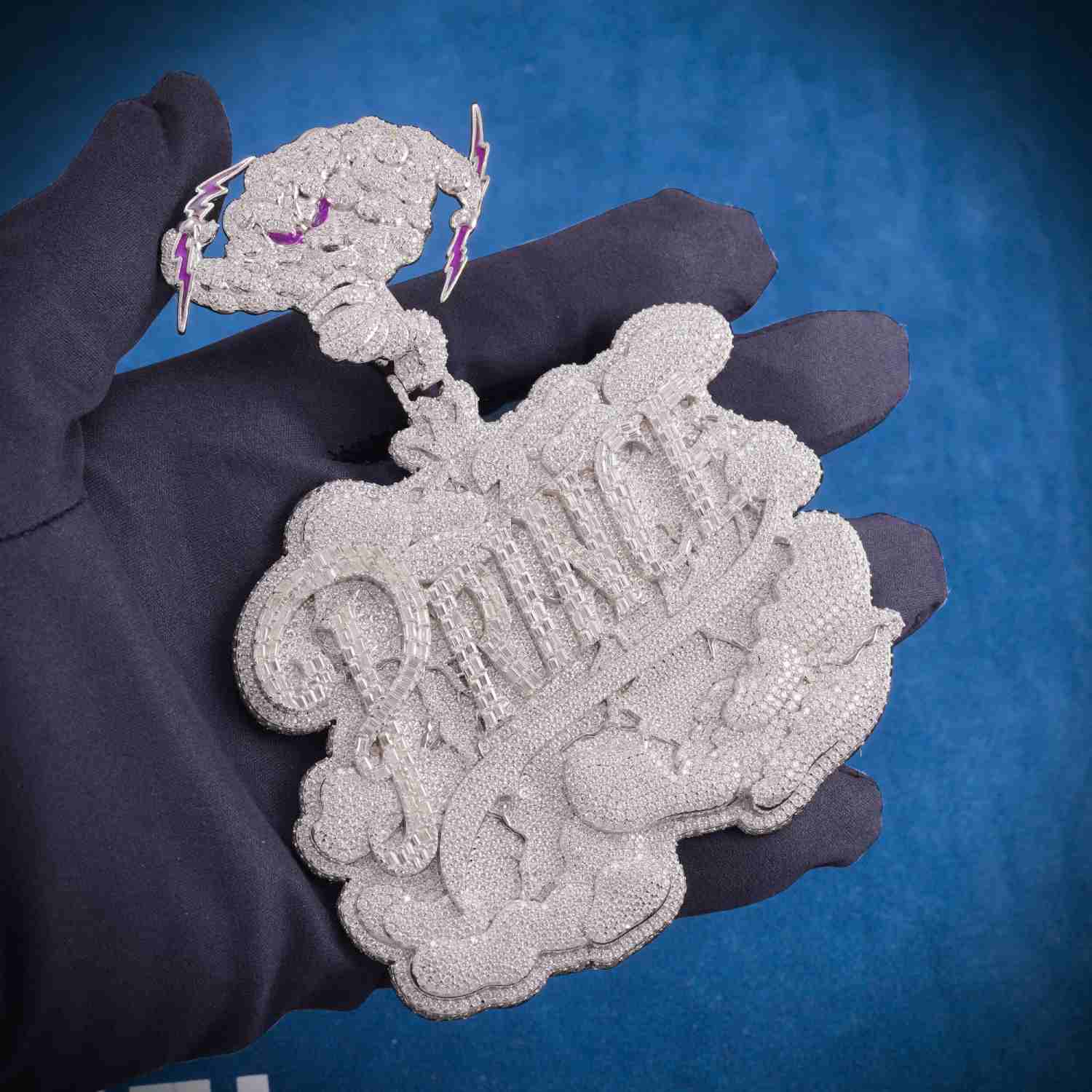 Custom Moissanite Prince Pendant 14K Gold、mySite、hinf8tx79