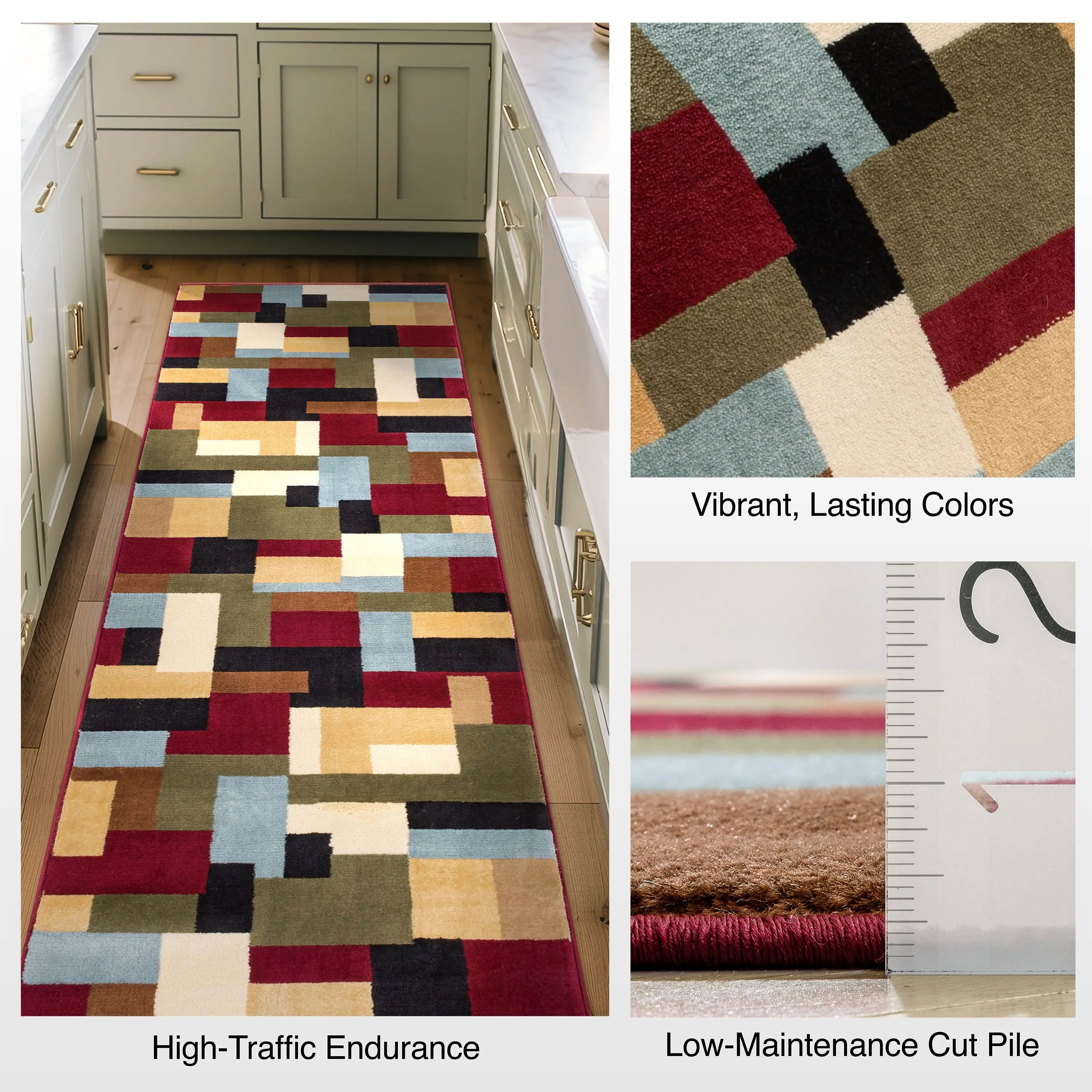 River Custom Size Runner Modern Red 27 Inch Wide x Choose Your Length Hallway Runner Rug、mySite、gigharbornorthrealestate