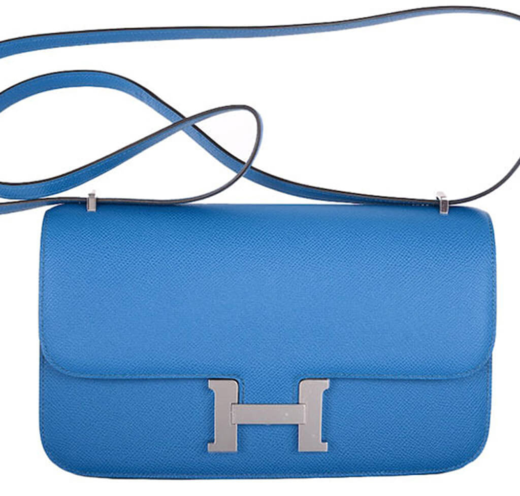Hermès Constance Elan Bag 25 Blue Izmir Epsom、mySite、garminoutage.com