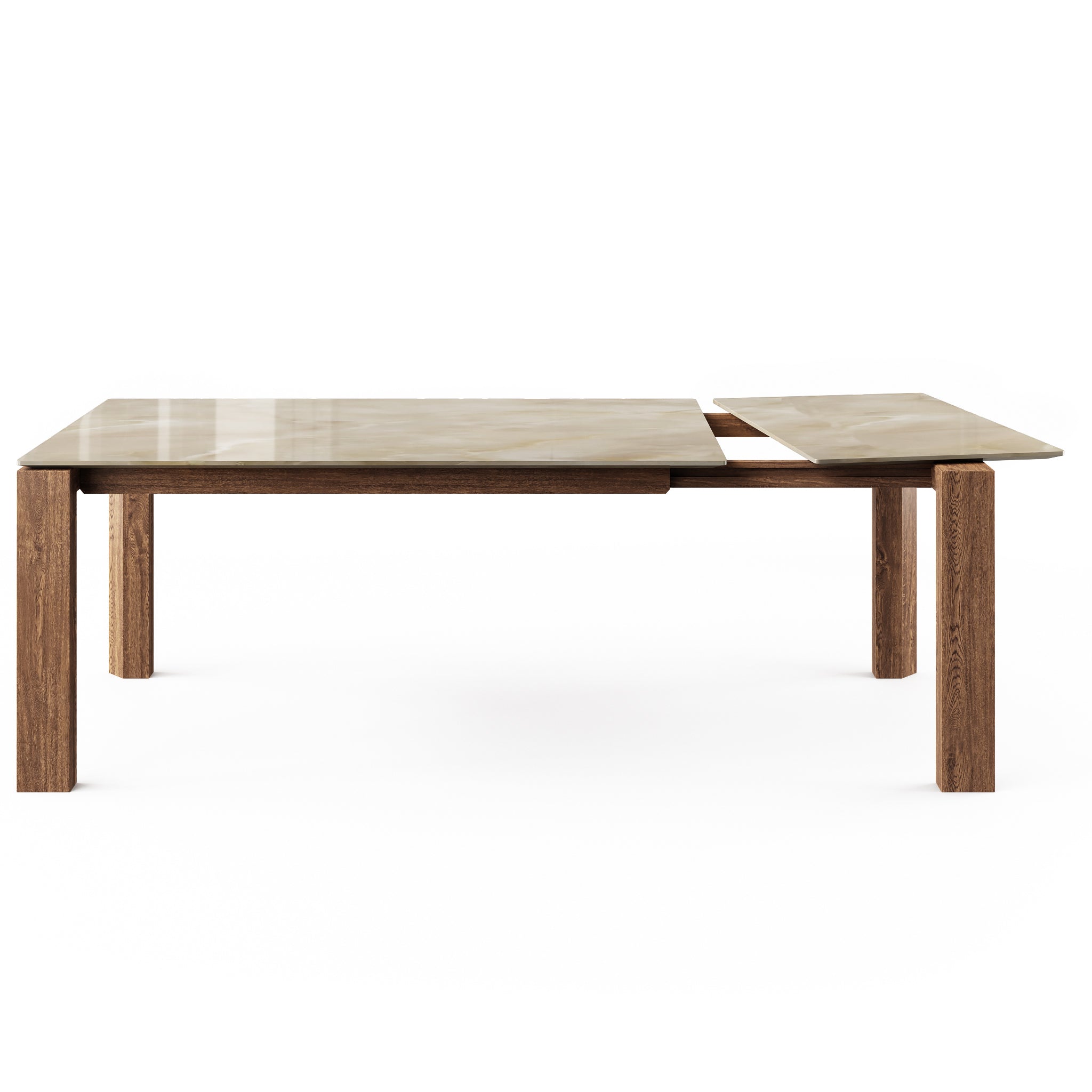  Omnia Dining Table Extendable with Marble and Wood Finish Options、mySite、sugarbowlscore