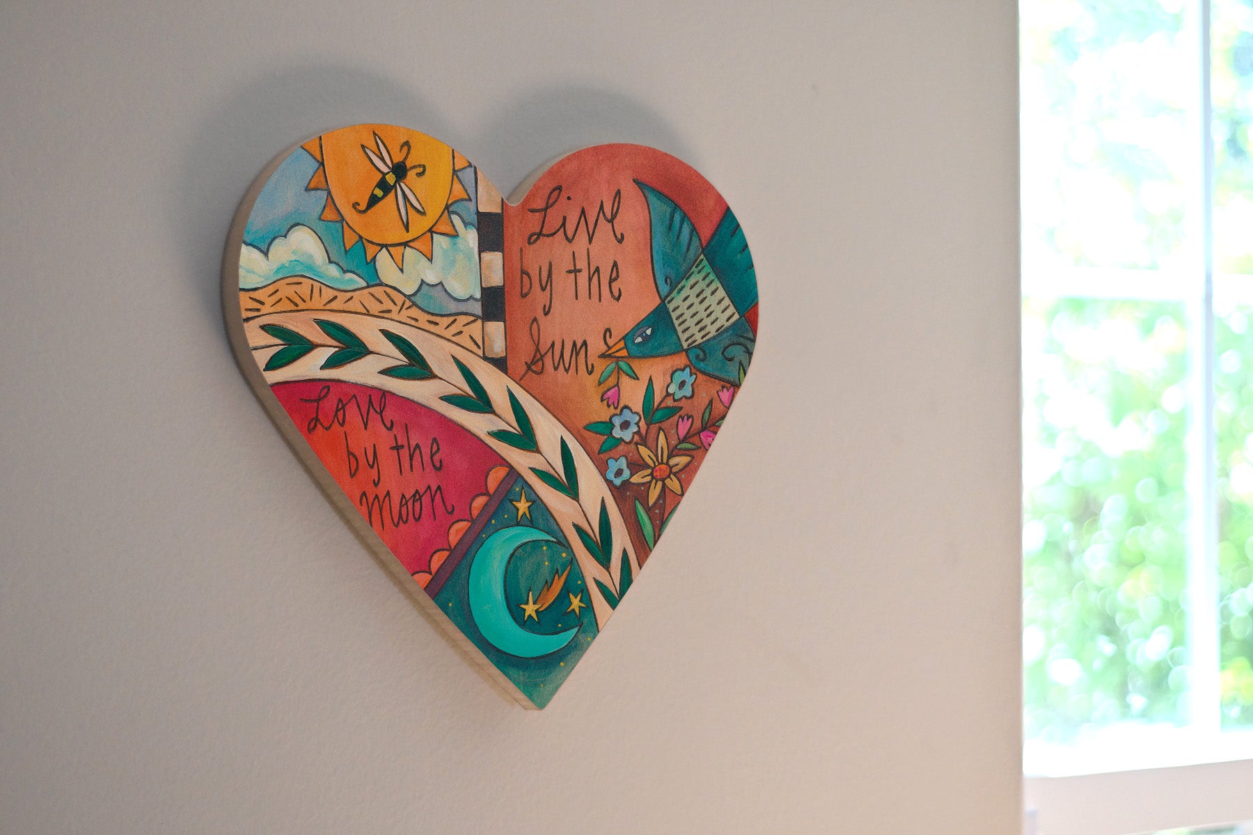 Heart Shaded Birds of A Feather Plaque、mySite、g9winljtr