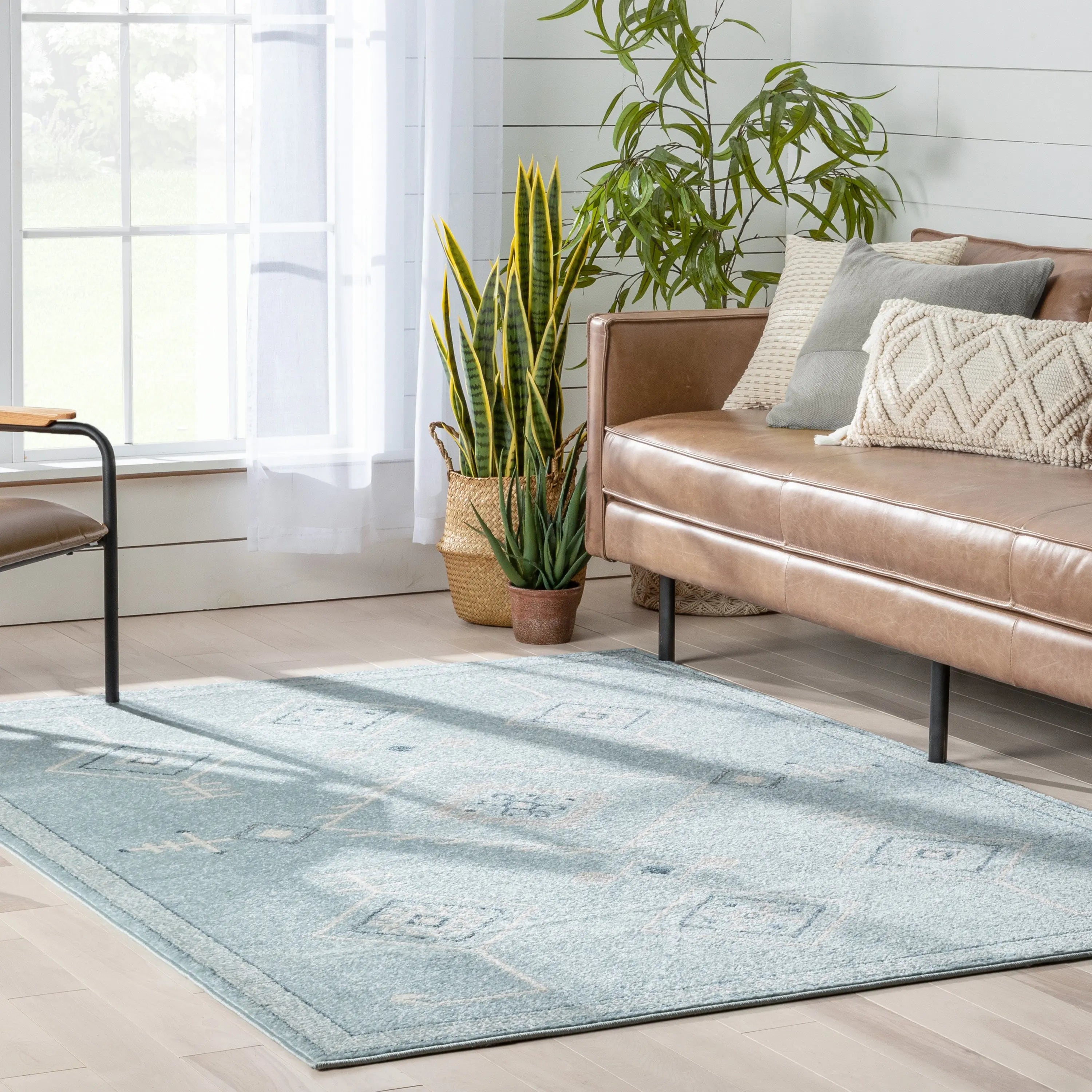 Azra Tribal Medallion Light Blue Rug、mySite、gigharbornorthrealestate