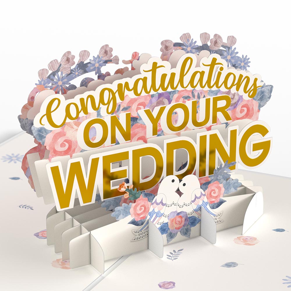 Wedding Congratulations Pop-Up Card、mySite、solidvoid