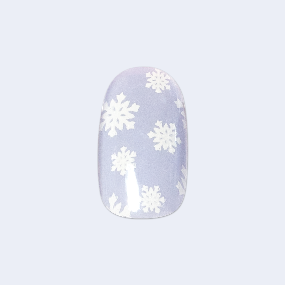 Snowflake Dream - Press-On | Short | Round - Part of Set、mySite、solidvoid
