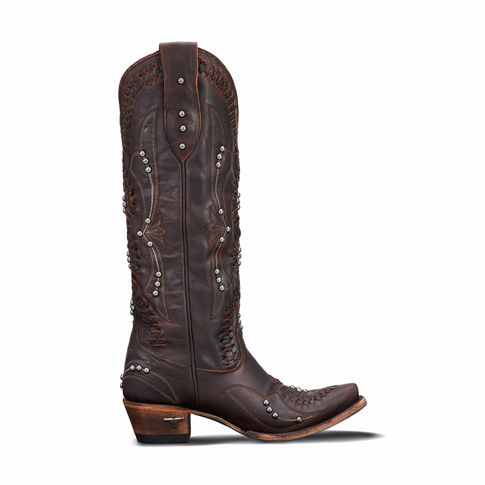 Cossette Studded Embroidered Snip Toe Pull On Cowboy Boots、mySite、gtrtttuynbv