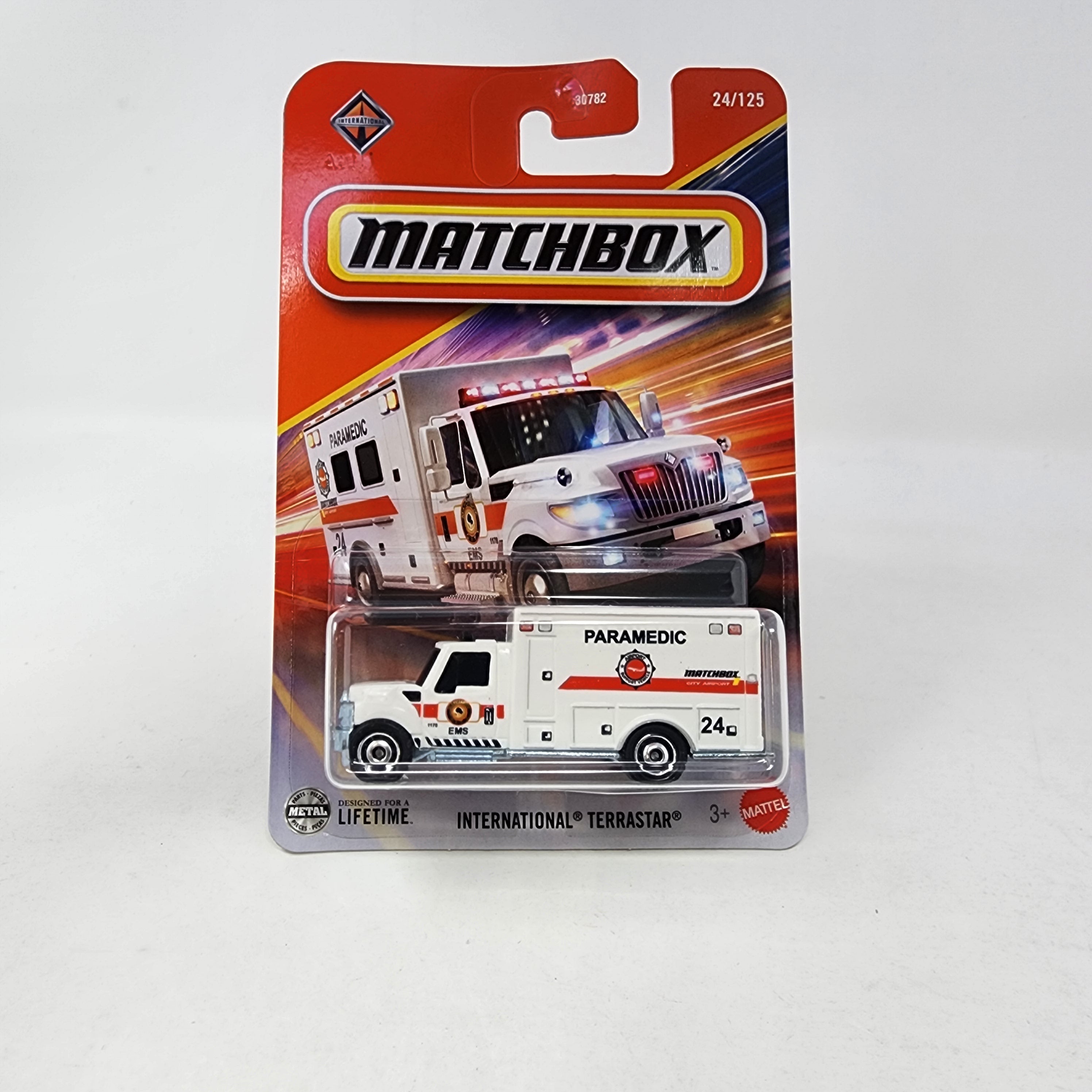 International Terrastar Paramedic EMS * White * 2025 Matchbox Basic Mainline Case H、mySite、hgirdovlk