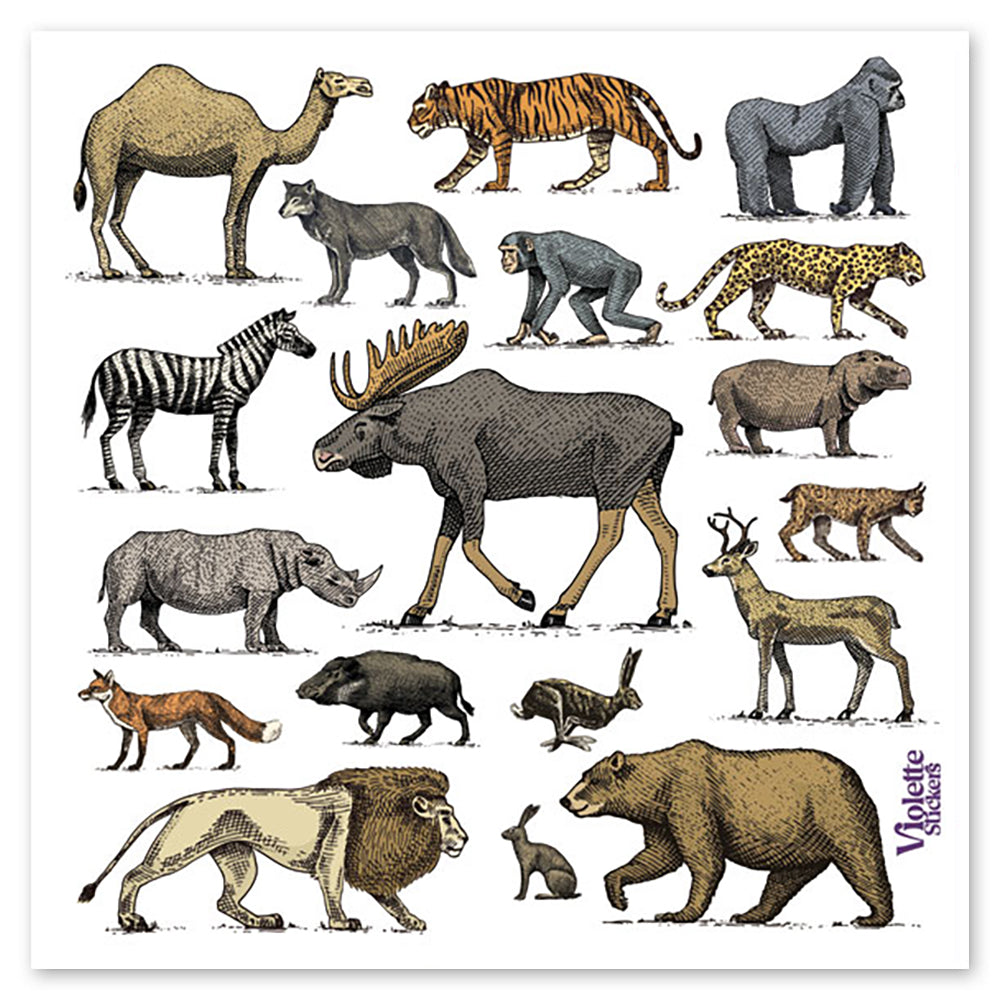  Wild Animal Parade Stickers、mySite、ghnorth